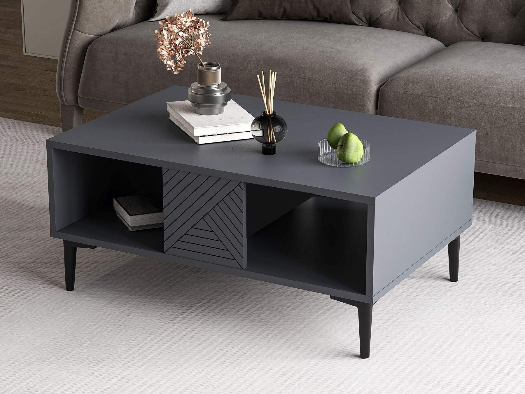 Klubska mizica Kailua 2537 (Antracit)