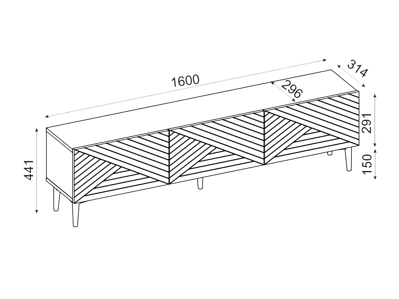TV-omarica Kailua 2536 (Bela)