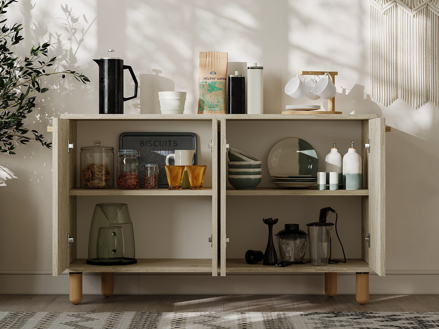 Omarica Kailua 2542 (Svetlo rjava)