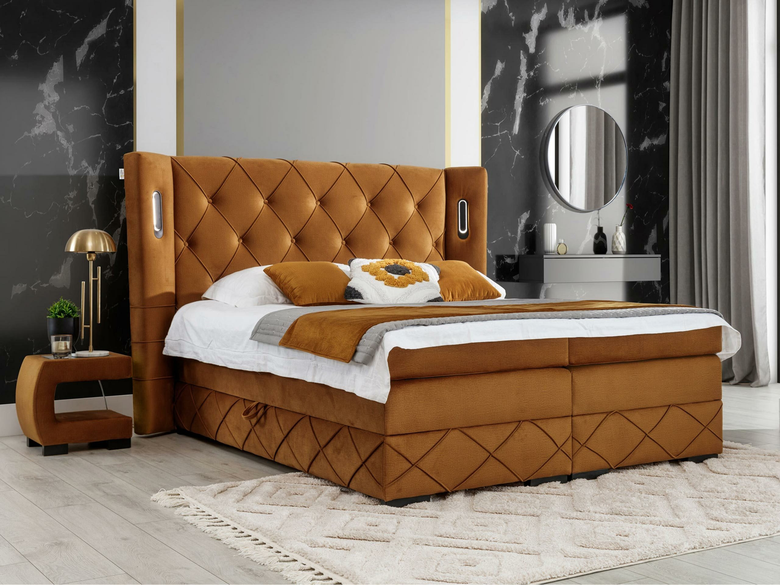 Boxspring postelja Historia (Kameleon 48)