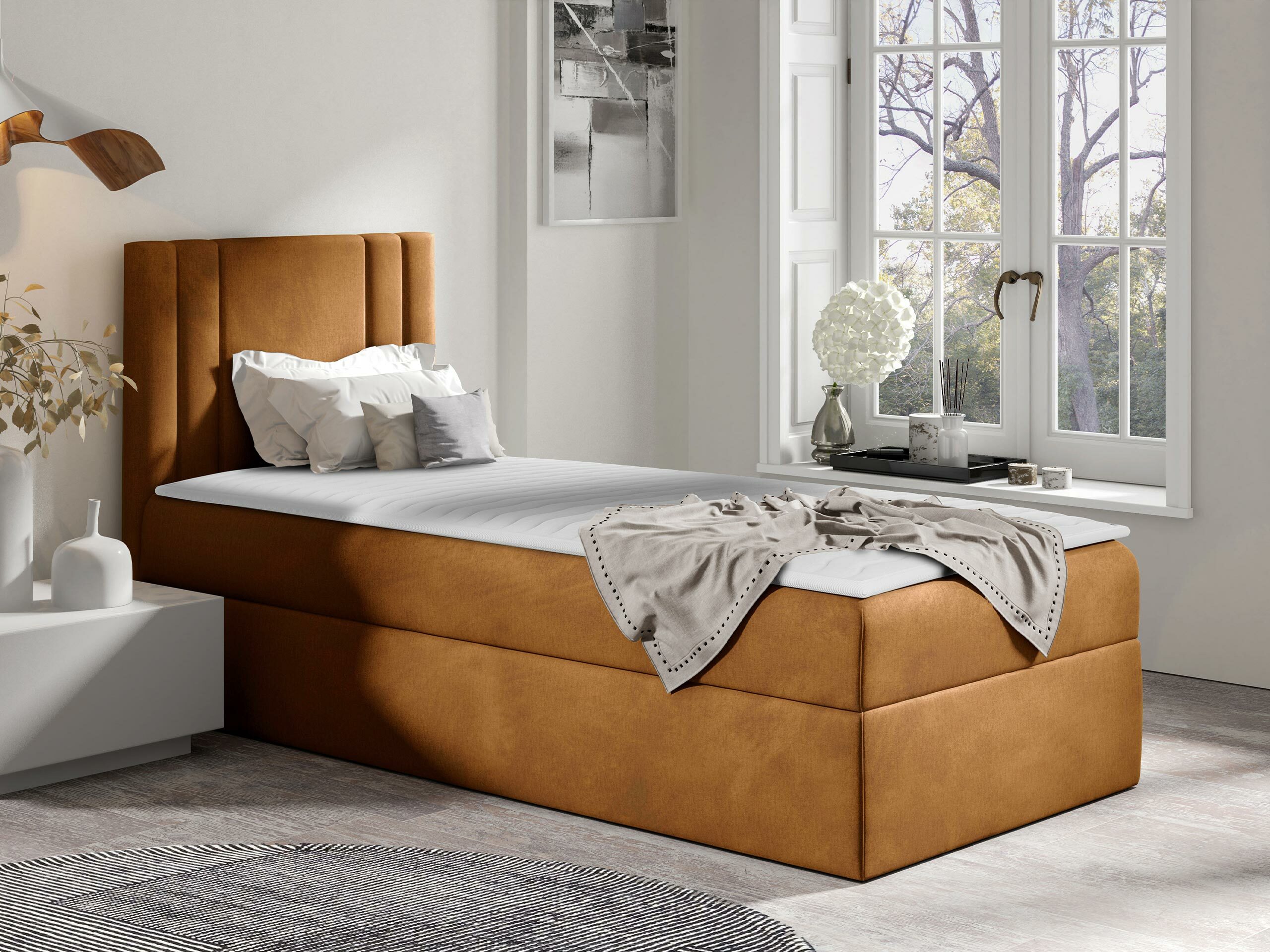 Boxspring postelja Mel I (Kameleon 48)