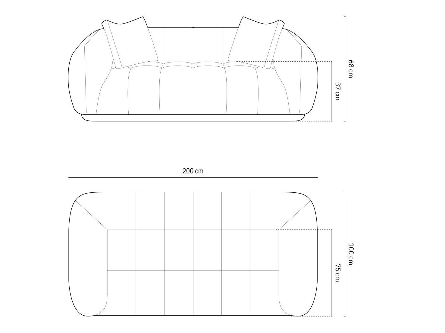Kavč Beckley 174 (Heritage Jeans)
