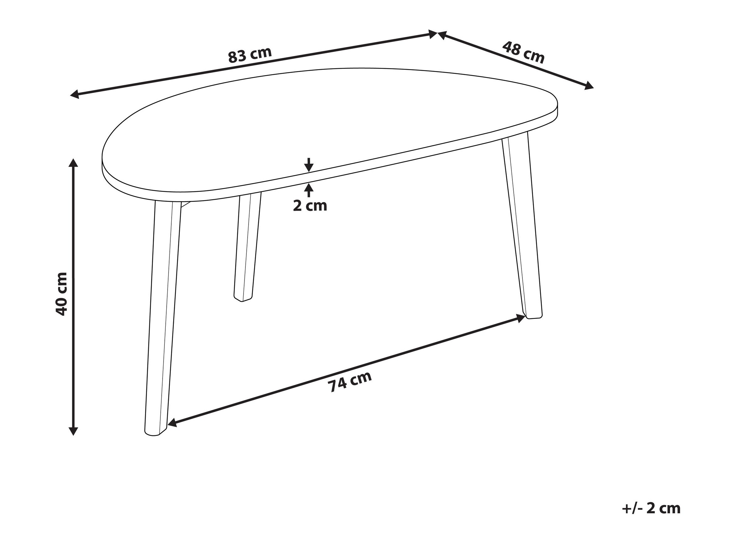 Klubska mizica Berwyn 2699