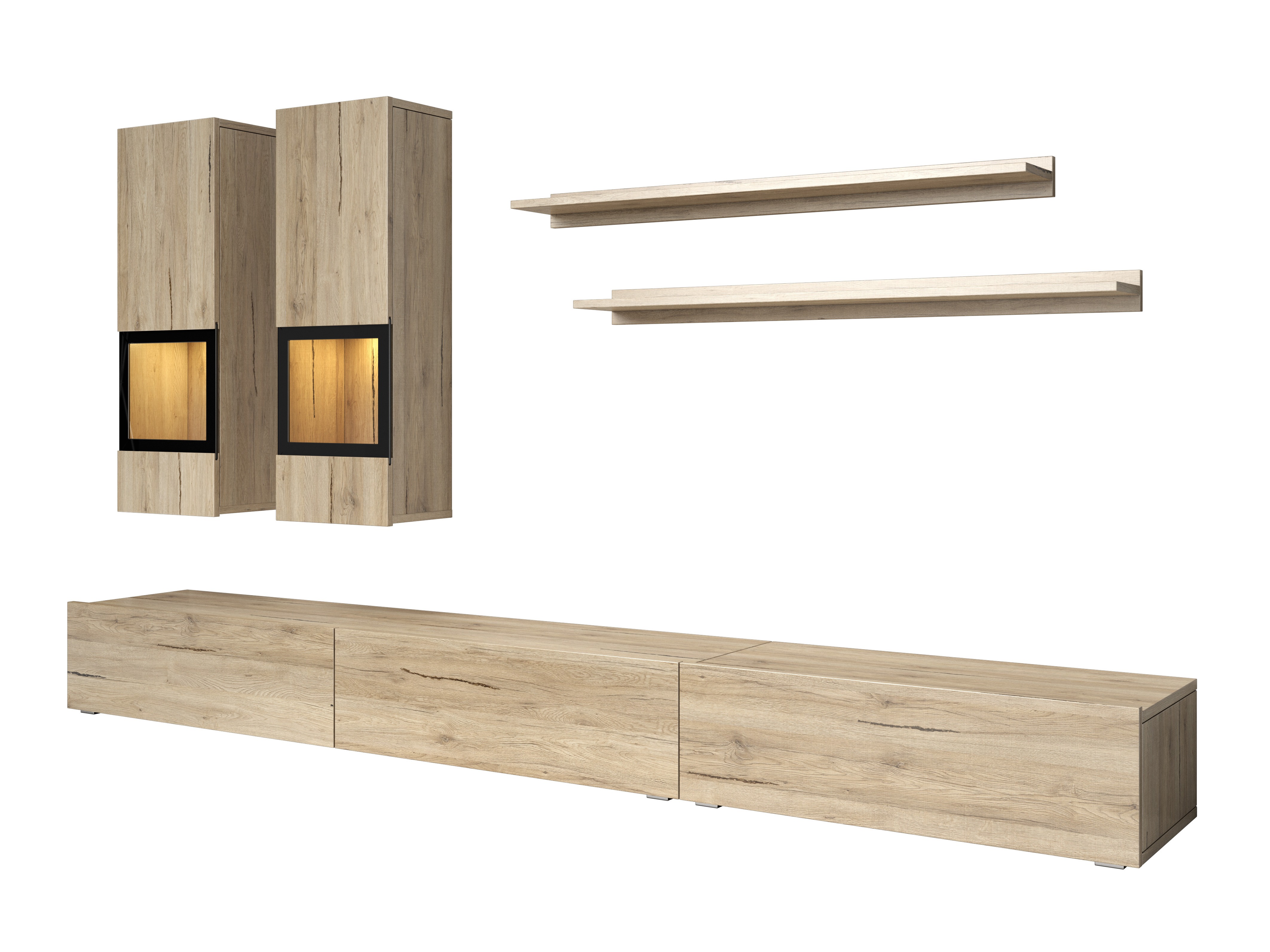 Komplet za dnevno sobo Serodeu 100 (Hrast San Remo)