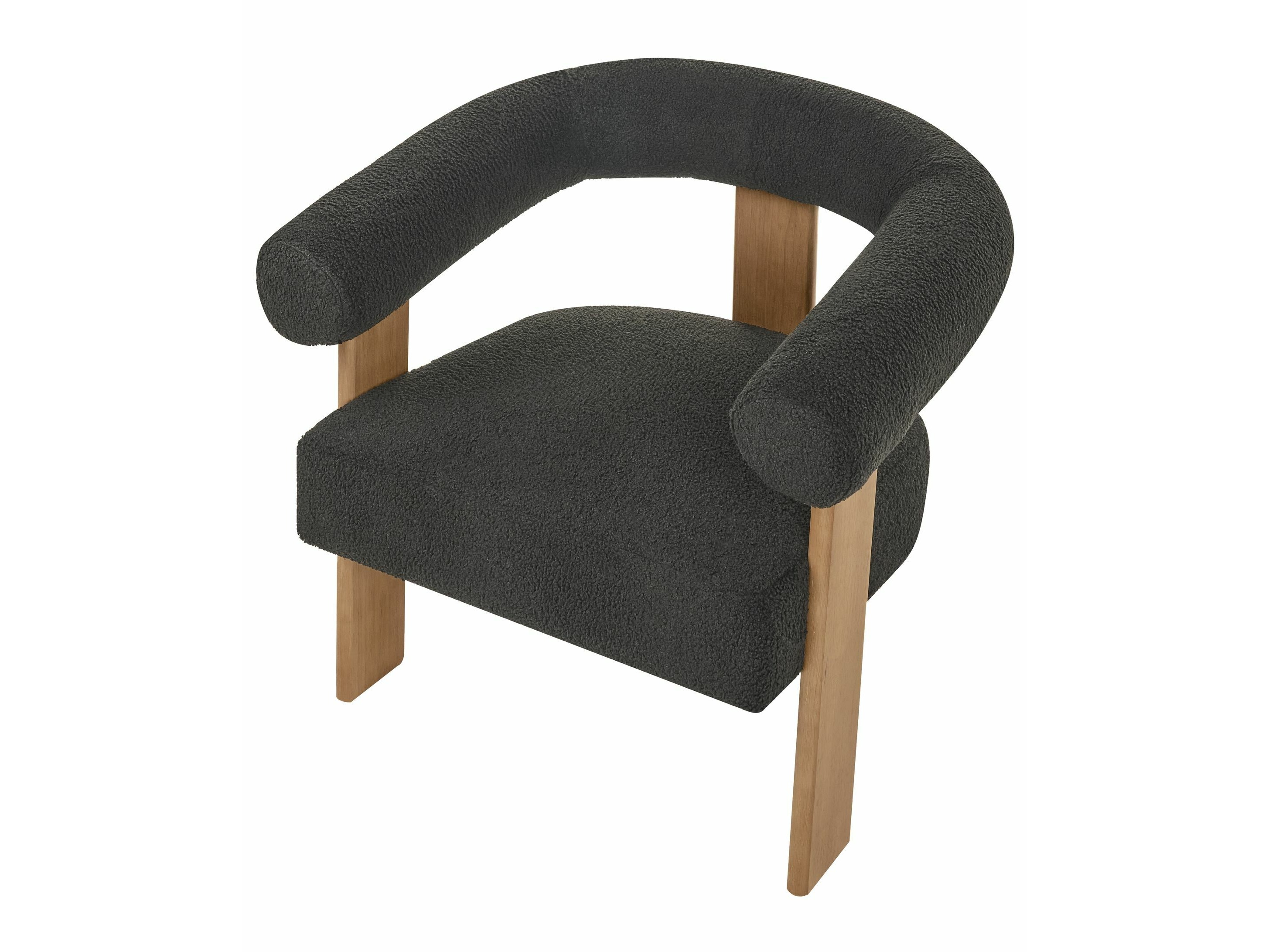 Fotelj Berwyn 2708 (Črna + Temen les)