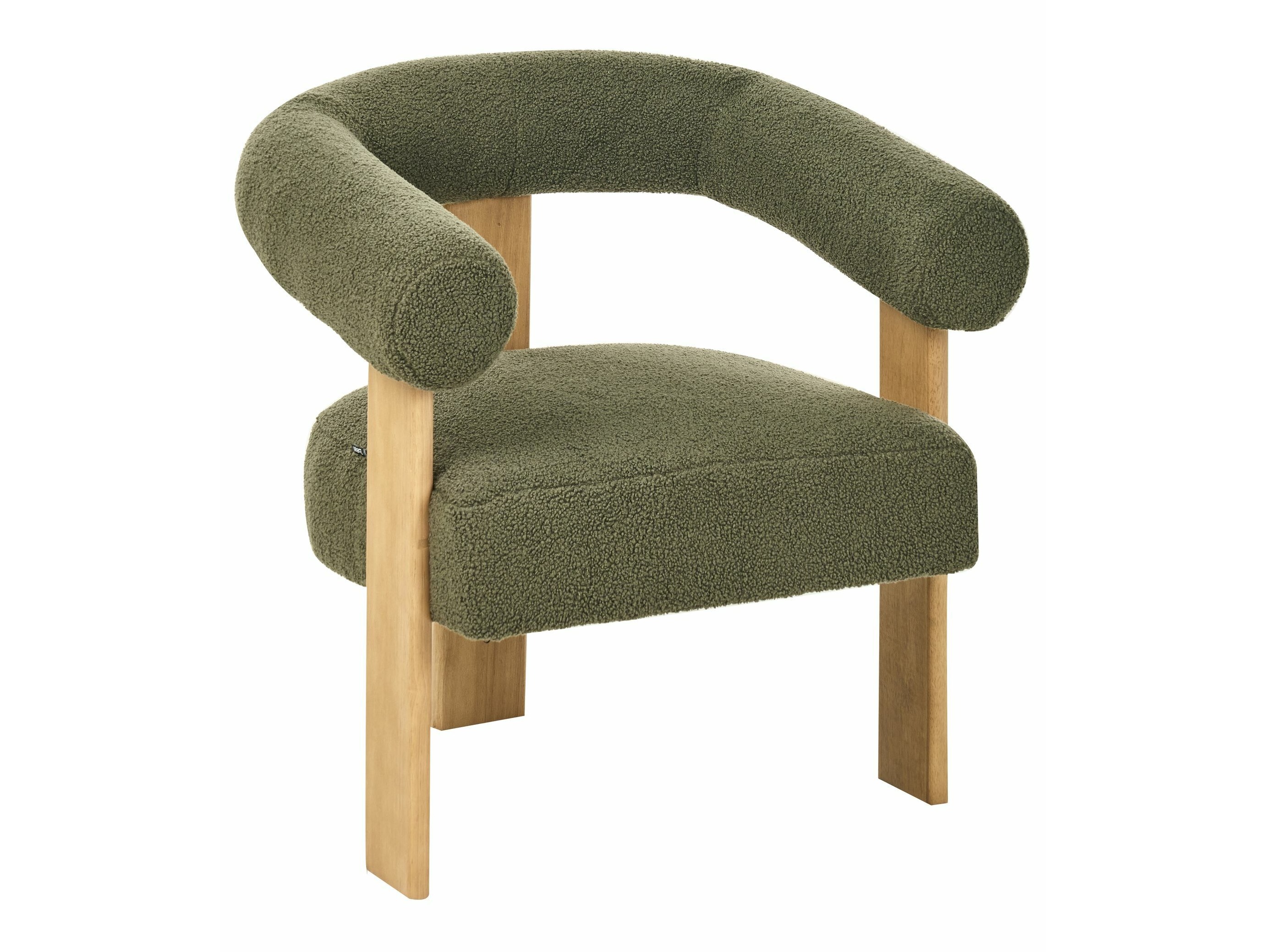 Fotelj Berwyn 2708 (Zelena + Svetel les)