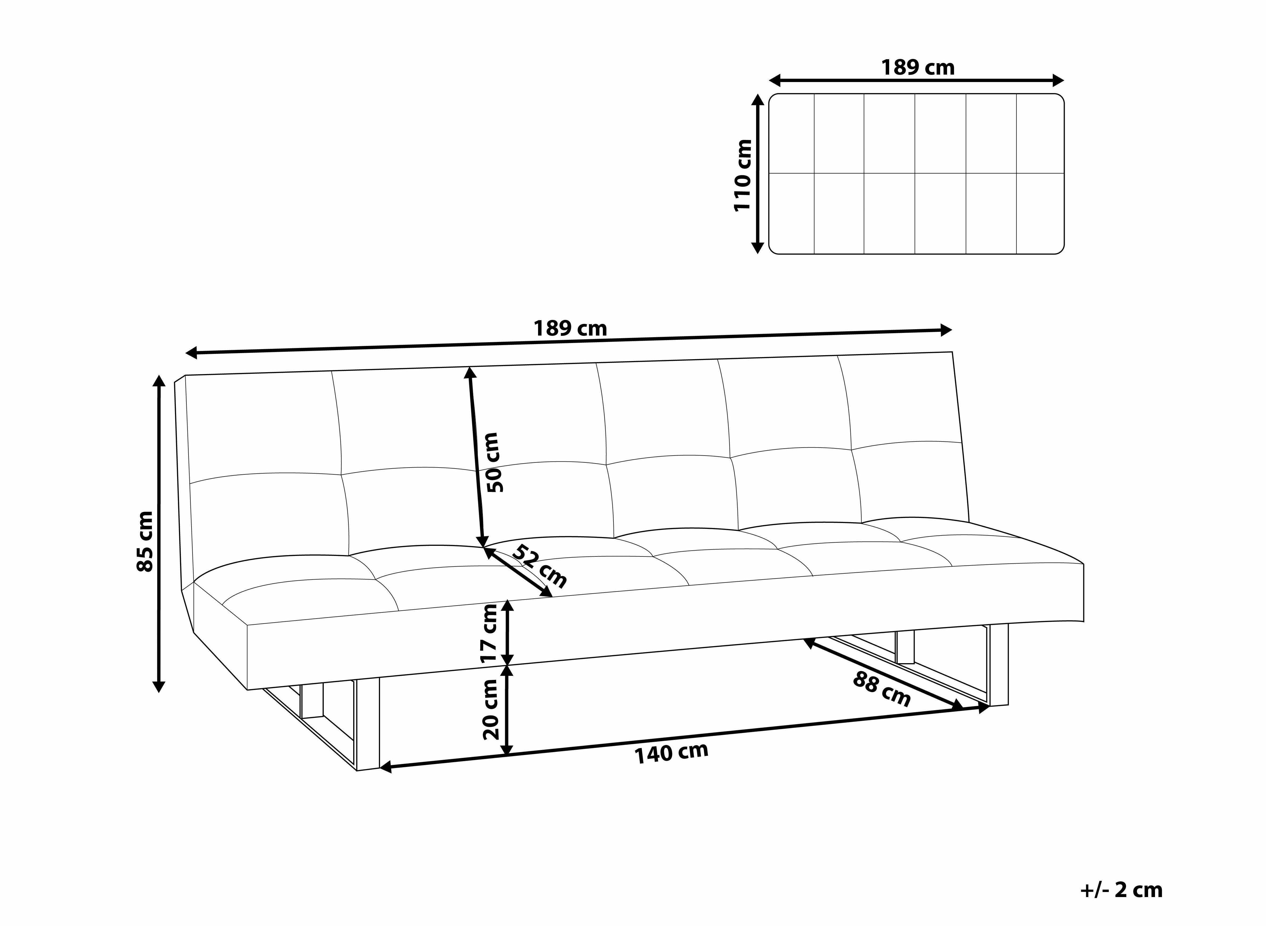 Kavč z ležiščem Berwyn 2120 (Temno rjava)