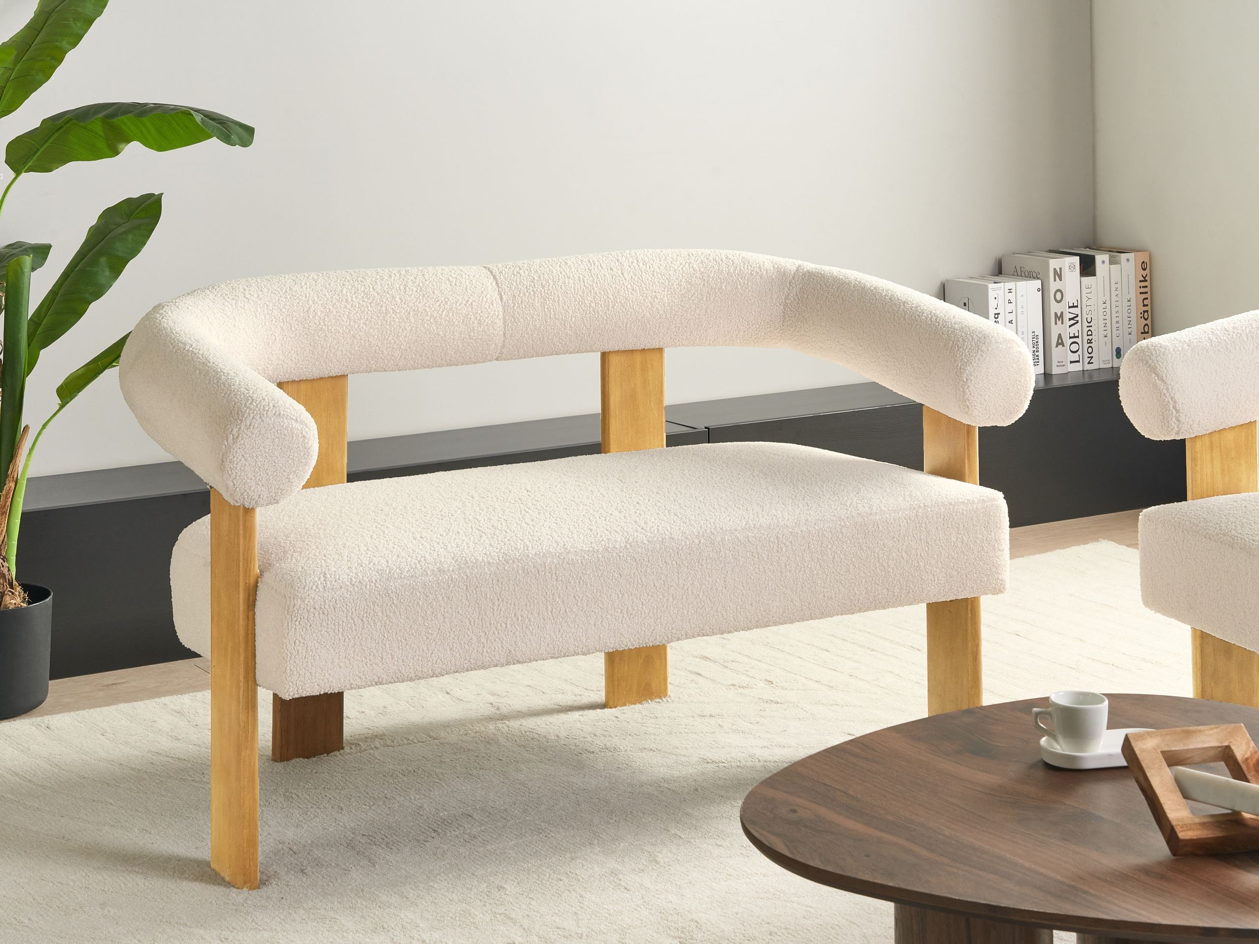 Klop z oblazinjenjem Berwyn 2709 (Bela + Svetel les)