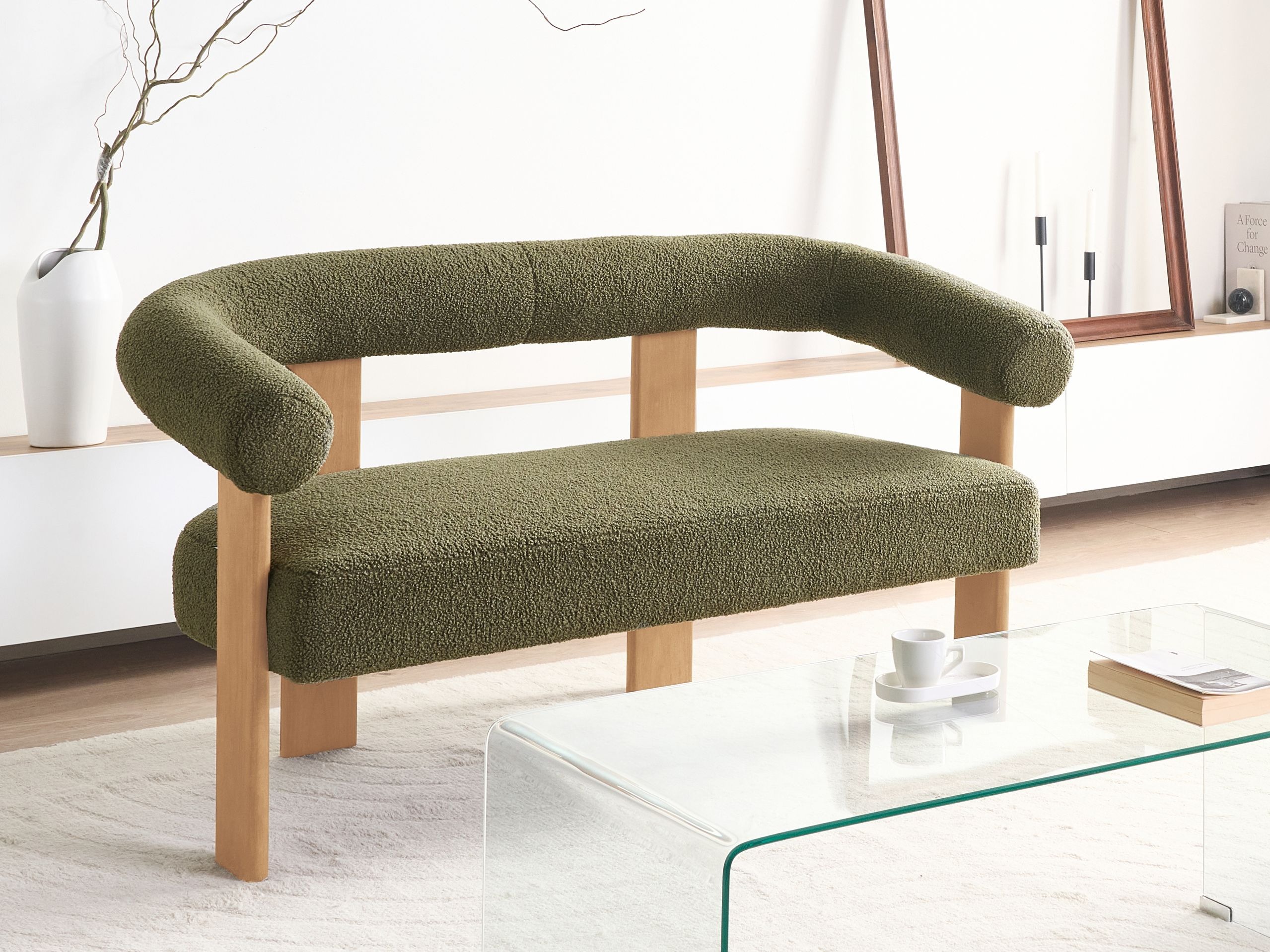 Klop z oblazinjenjem Berwyn 2709 (Zelena + Svetel les)