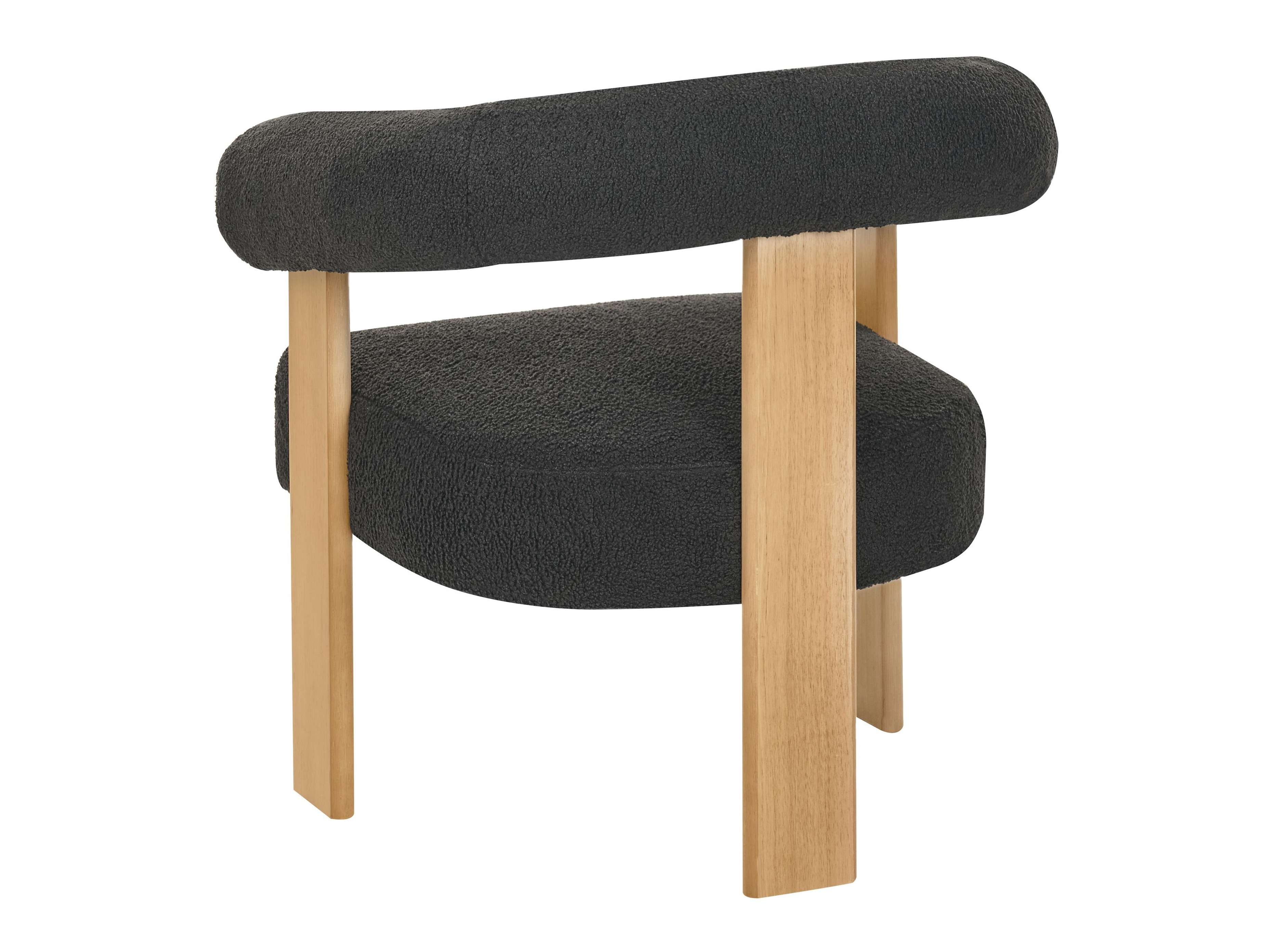 Komplet oblazinjenega pohištva Berwyn 2710 (Črna + Svetel les)