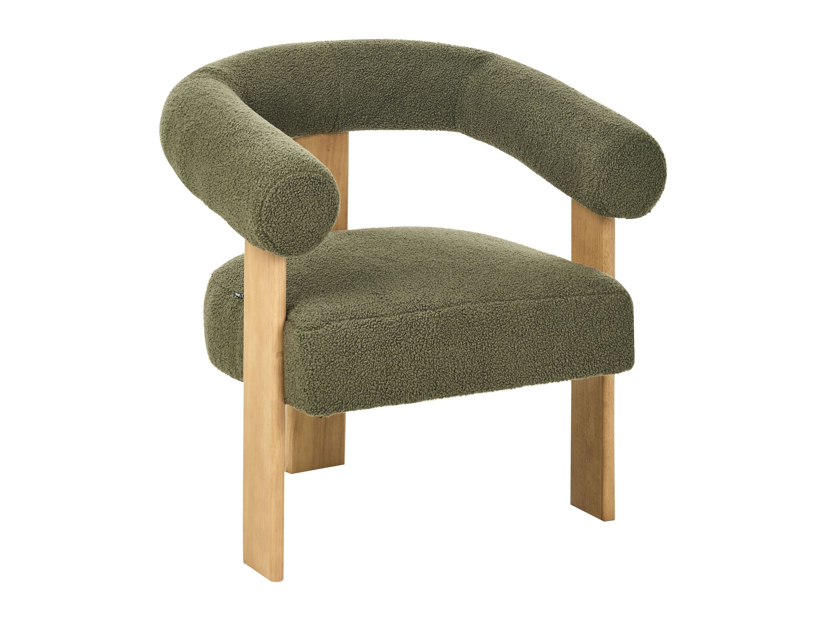 Komplet oblazinjenega pohištva Berwyn 2710 (Zelena + Svetel les)