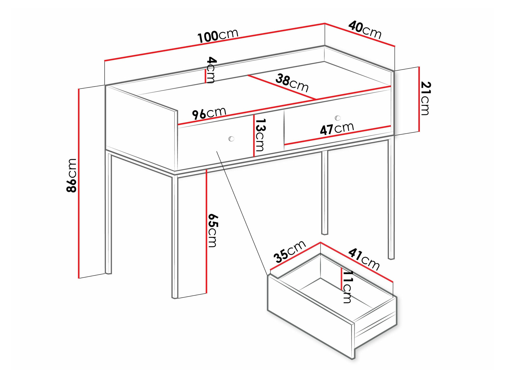 Konzolna miza SL4763