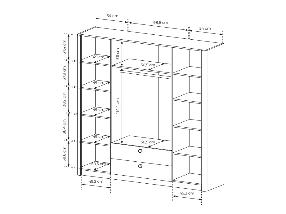Garderobna omara Odesonu 100