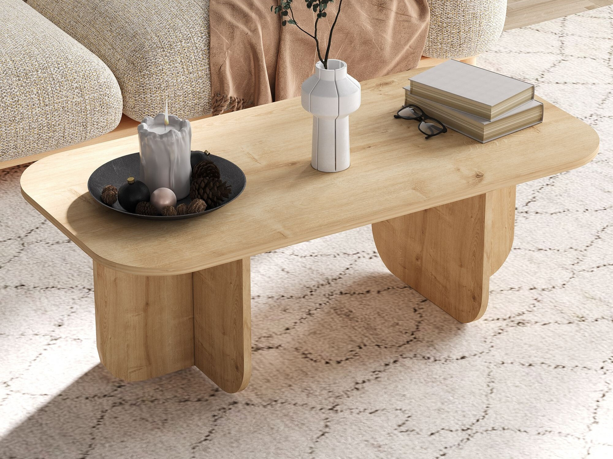 Klubska mizica Kailua 2560 (Hrast)