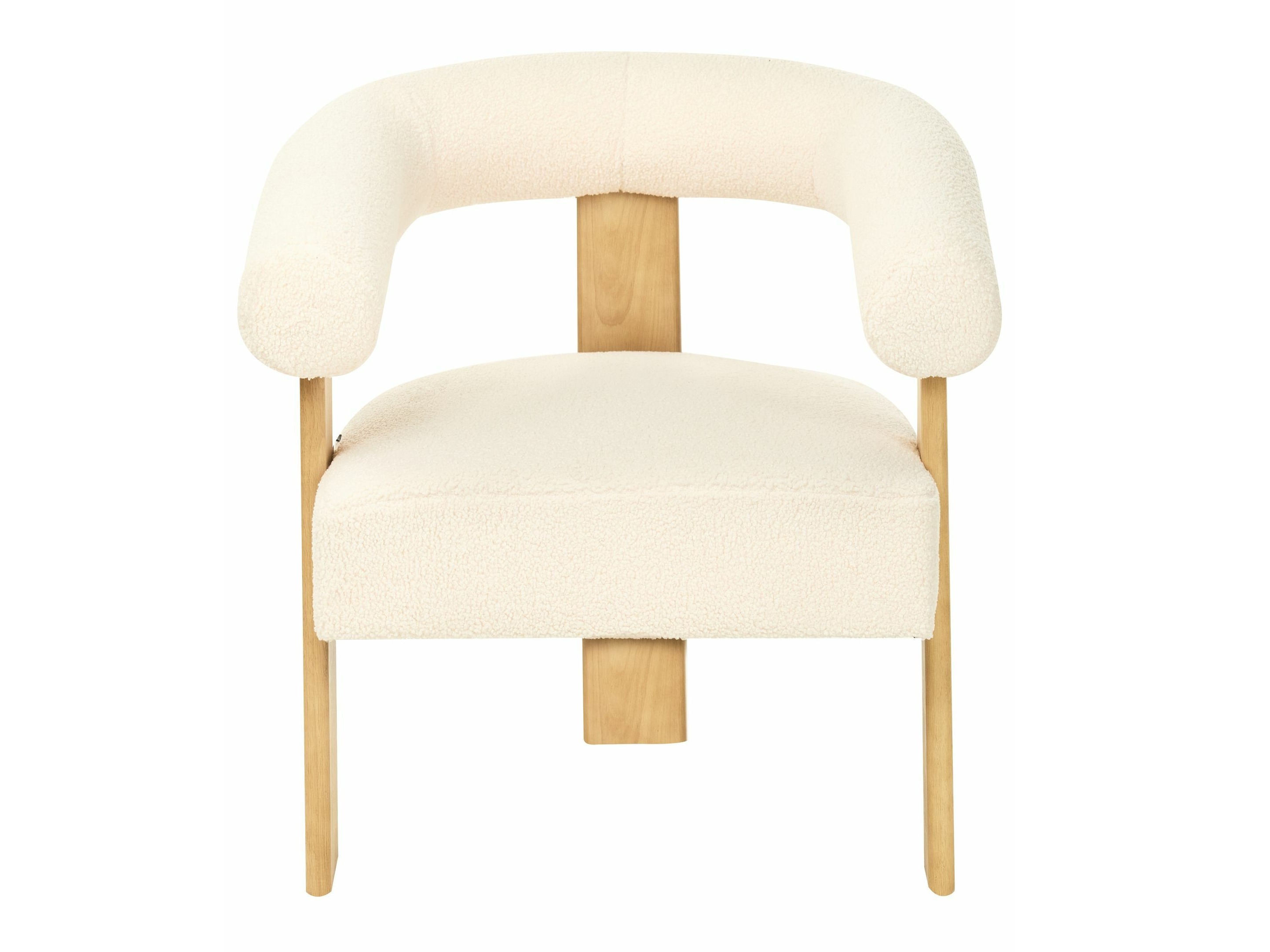 Komplet oblazinjenega pohištva Berwyn 2710 (Bela + Svetel les)