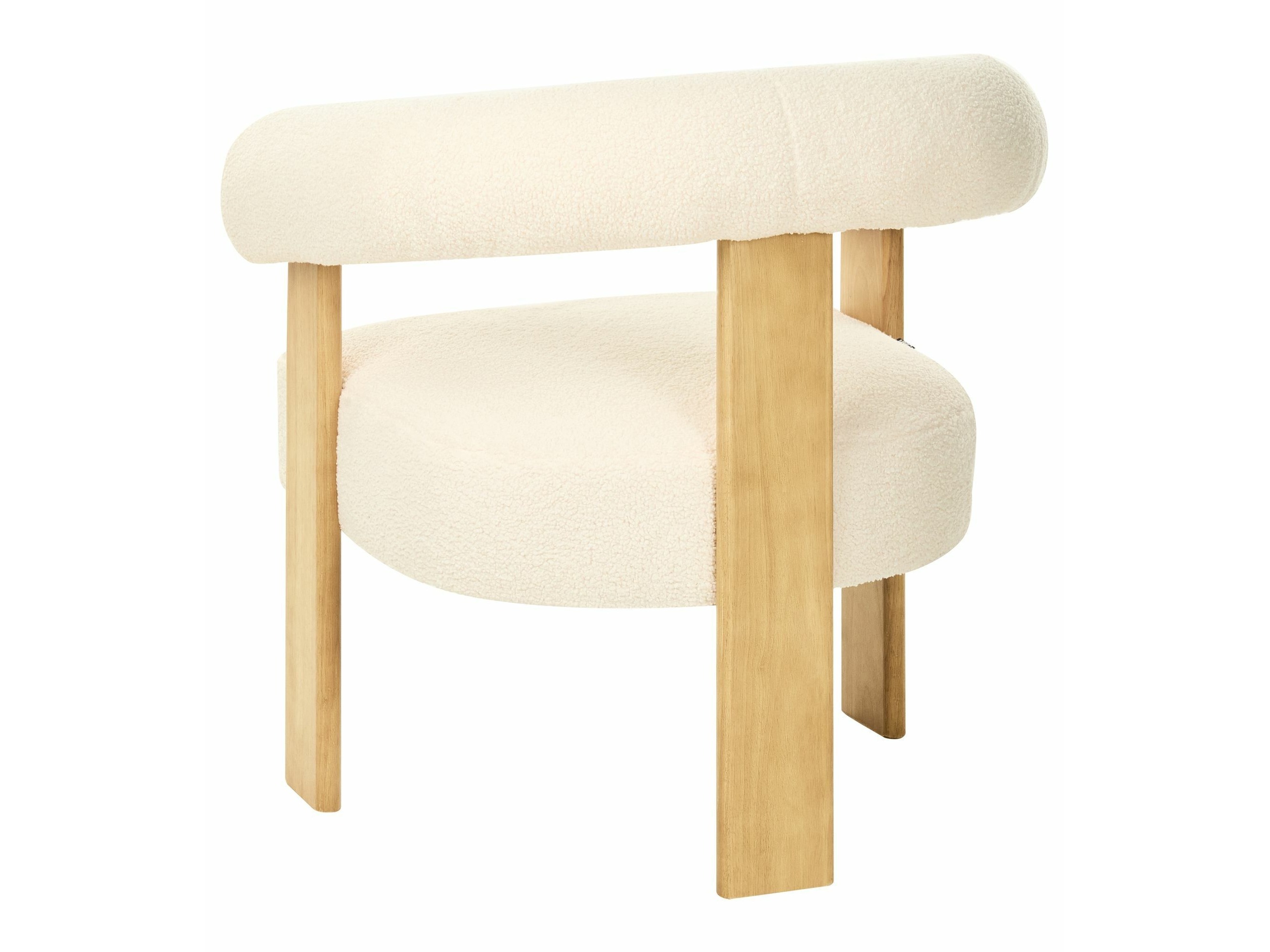 Komplet oblazinjenega pohištva Berwyn 2710 (Bela + Svetel les)