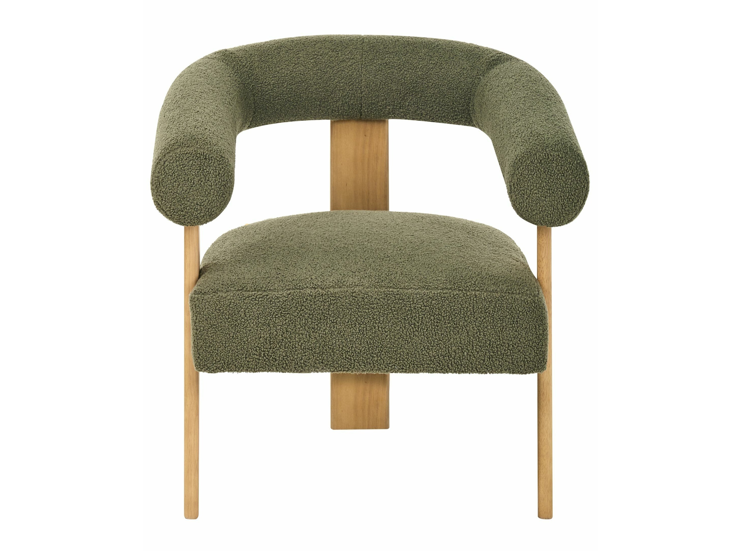 Komplet oblazinjenega pohištva Berwyn 2710 (Zelena + Svetel les)