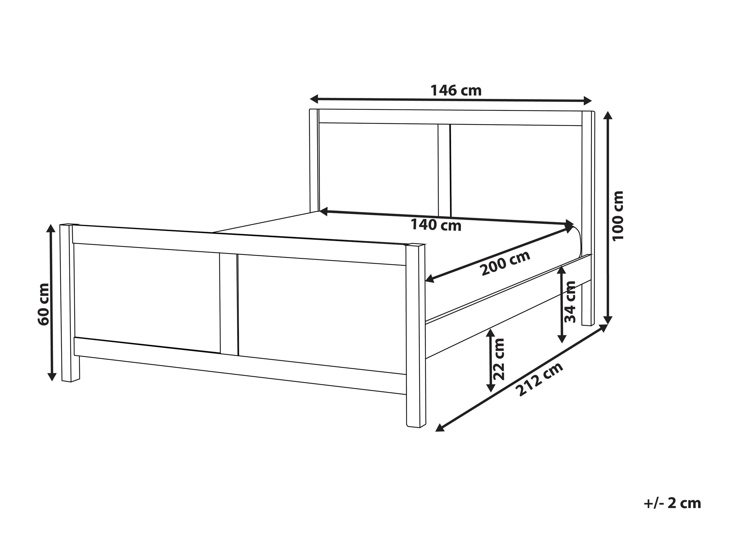 Postelja Berwyn 2711 (Svetlo rjava)
