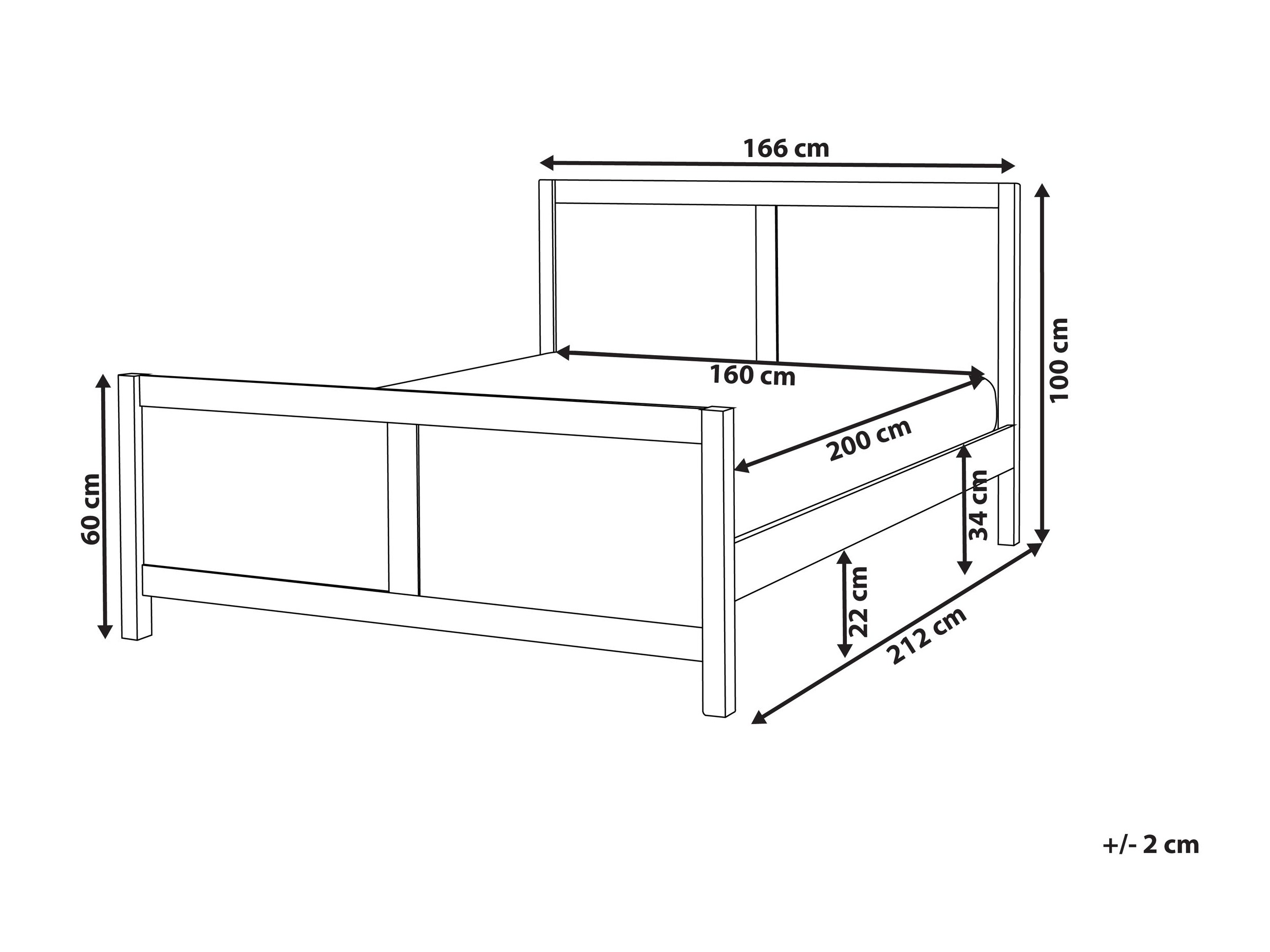 Postelja Berwyn 2711 (Svetlo rjava)