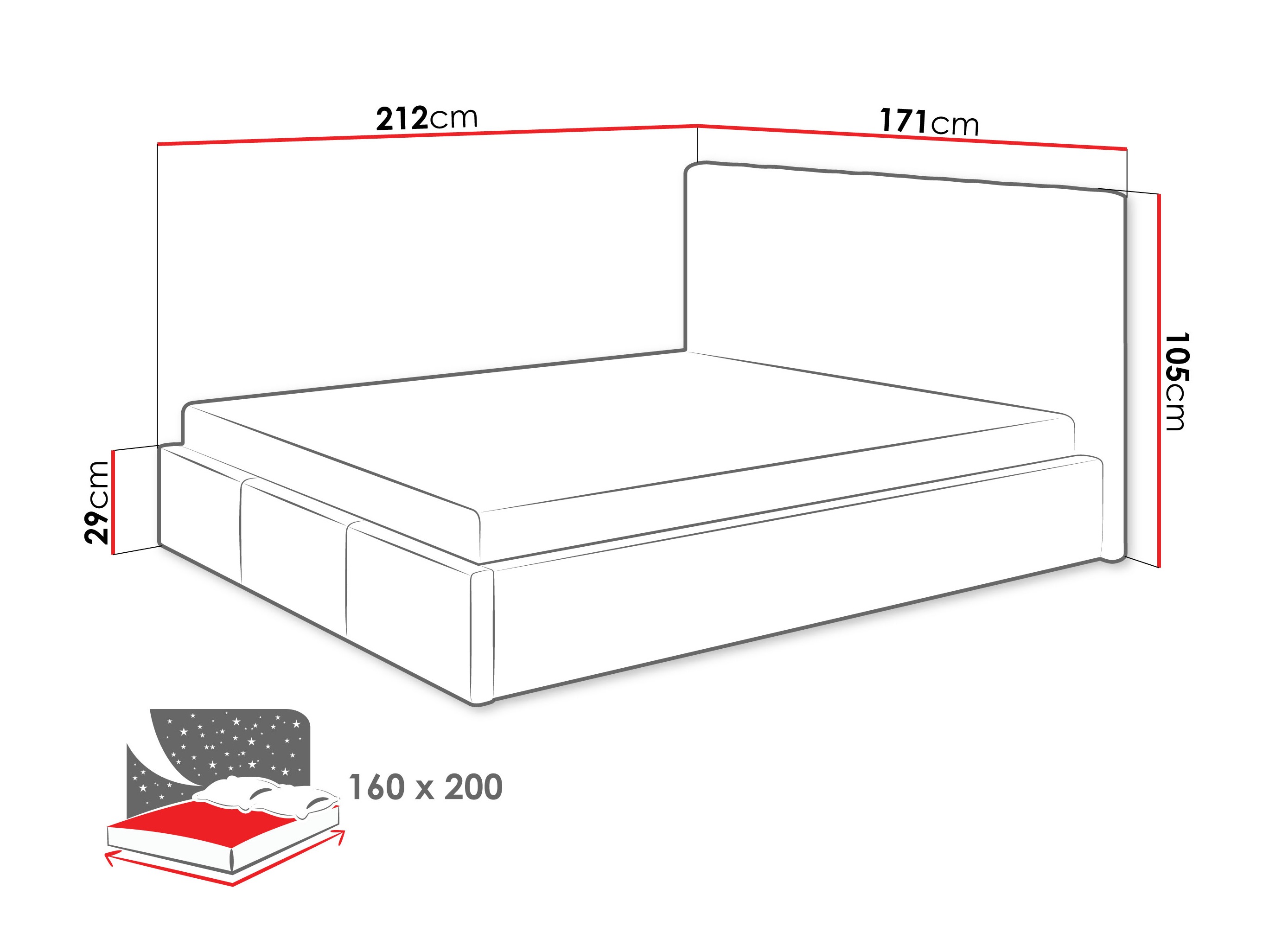 Postelja ComfiDream 197 (Fresh 32)