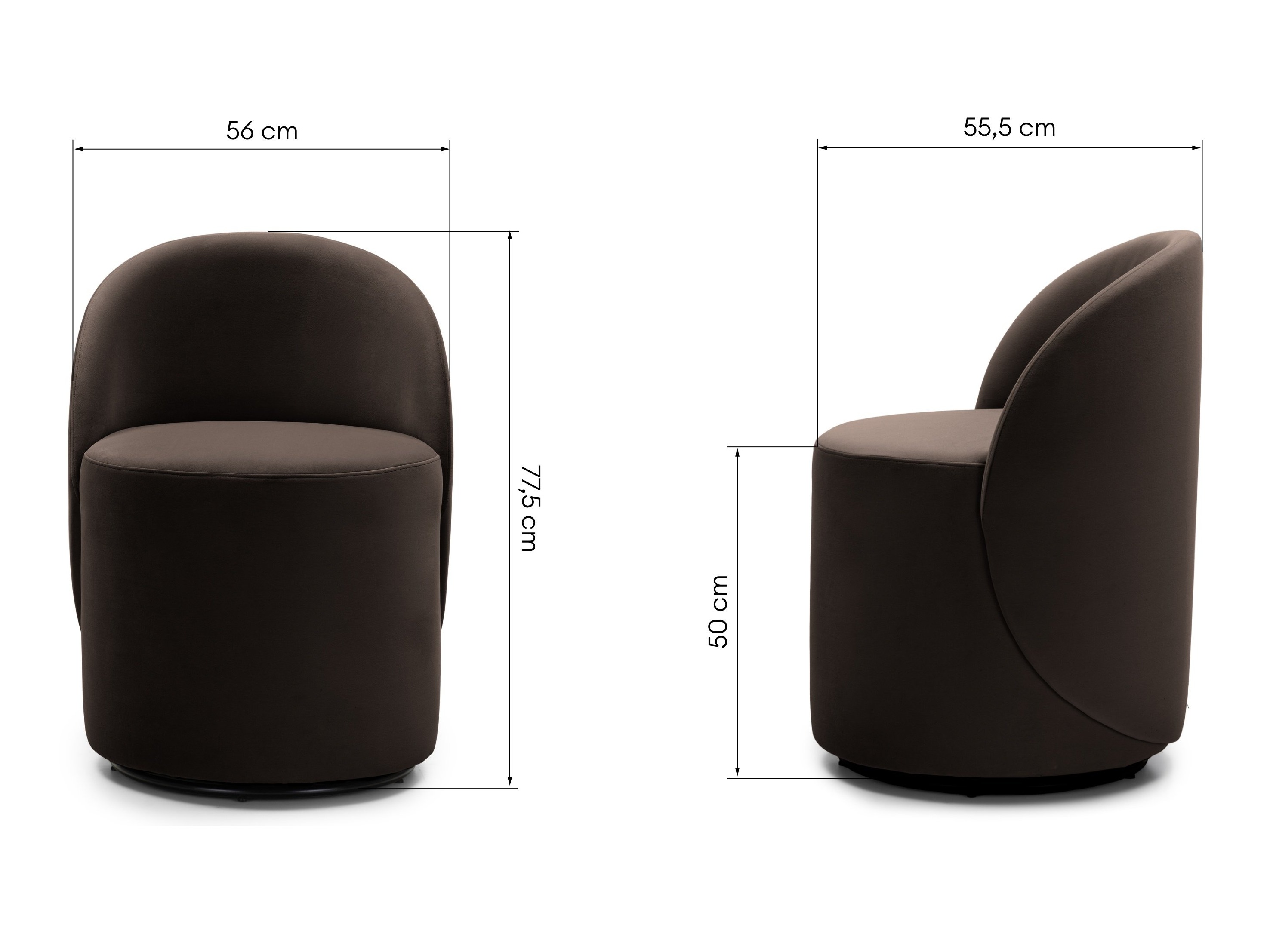 Fotelj Burleson 299 (Temno rjava)