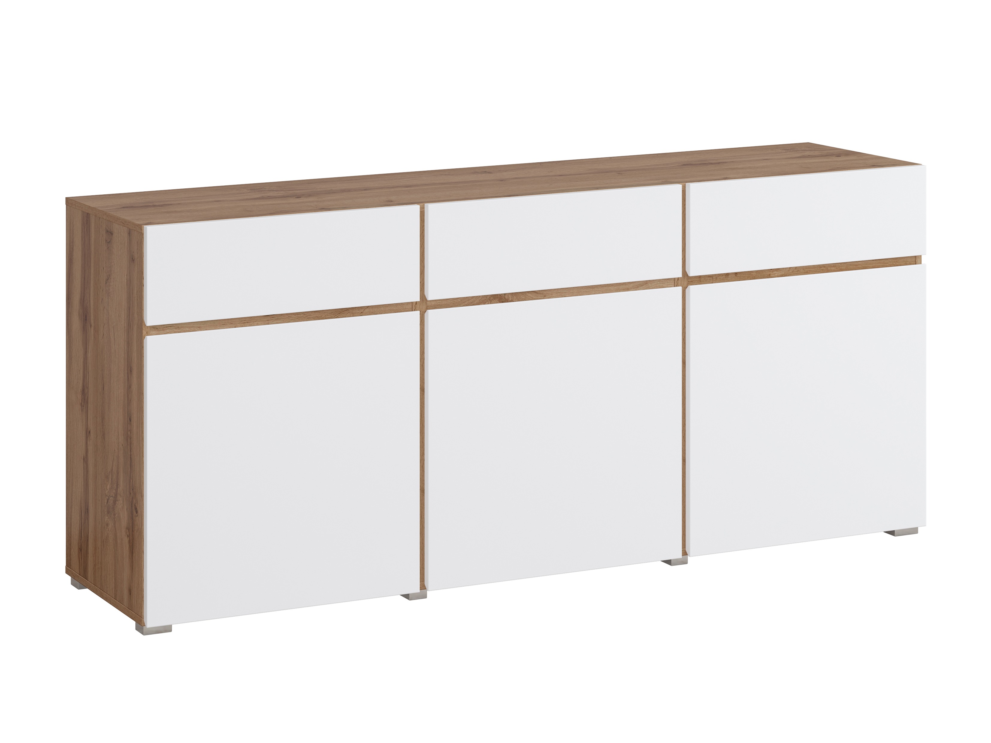 Komoda Alfere 103 (Wotan hrast + Bela)