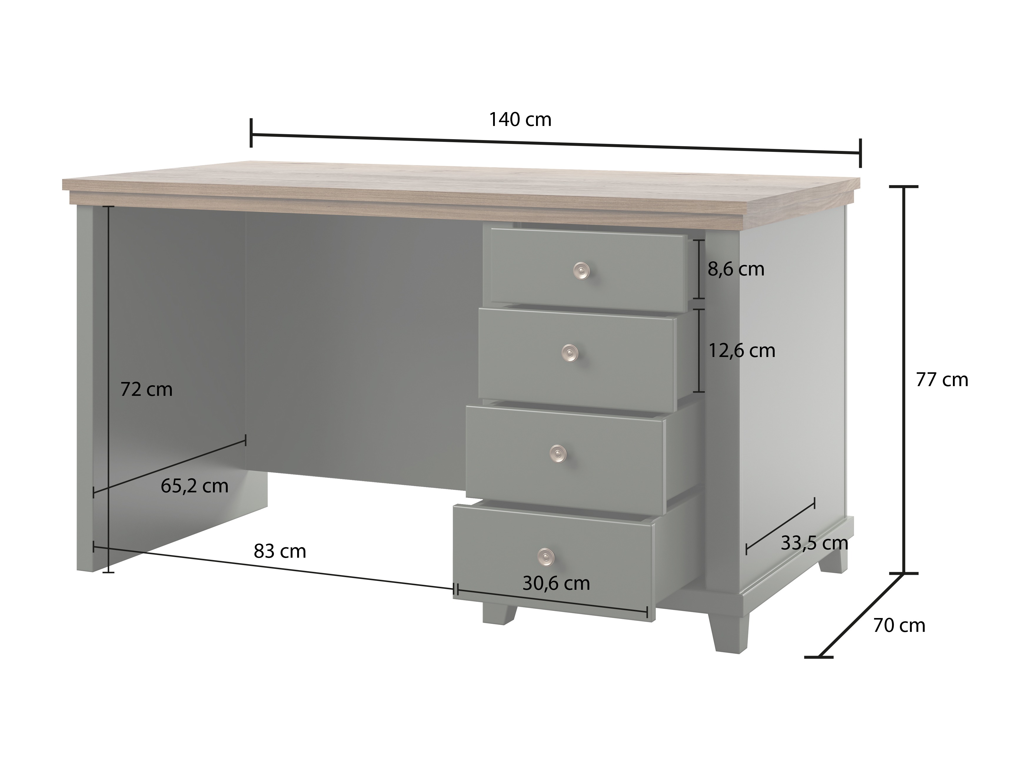 Pisalna miza Tolnue 132