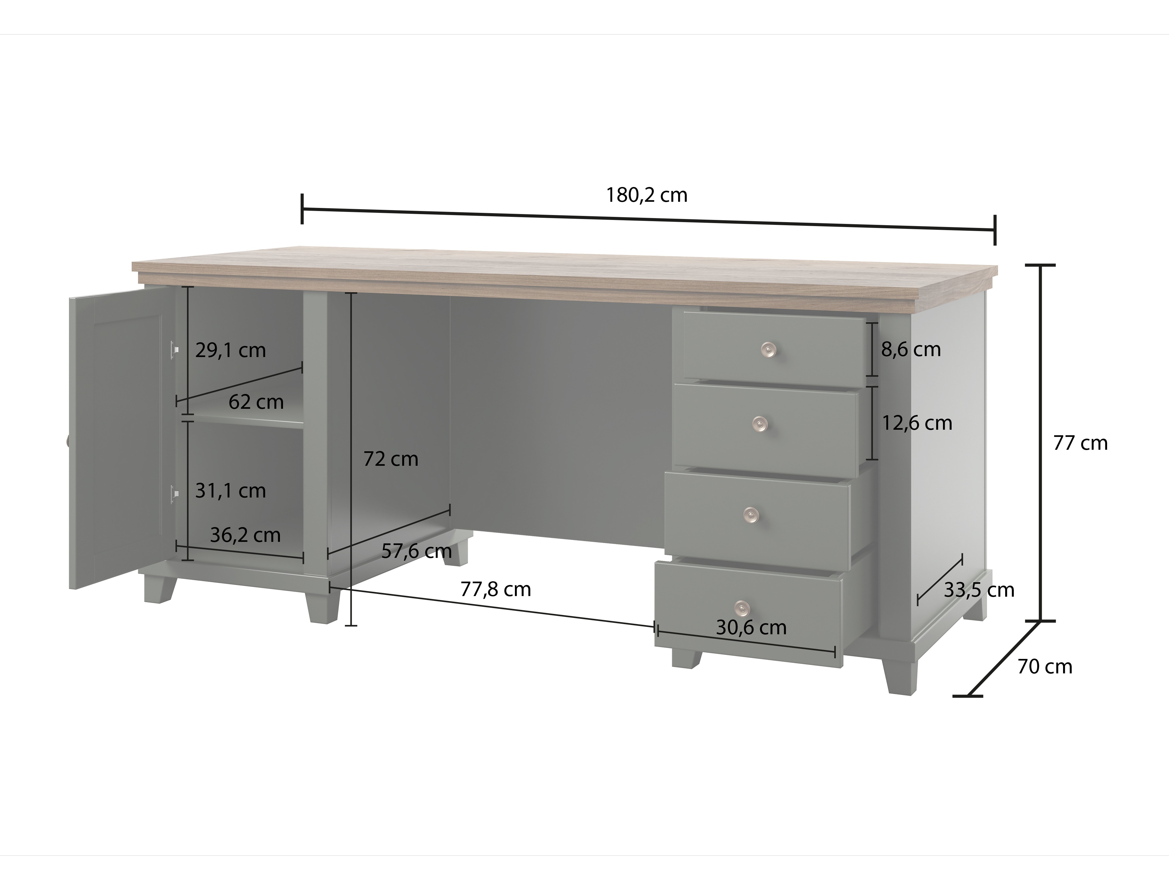 Pisalna miza Tolnue 133