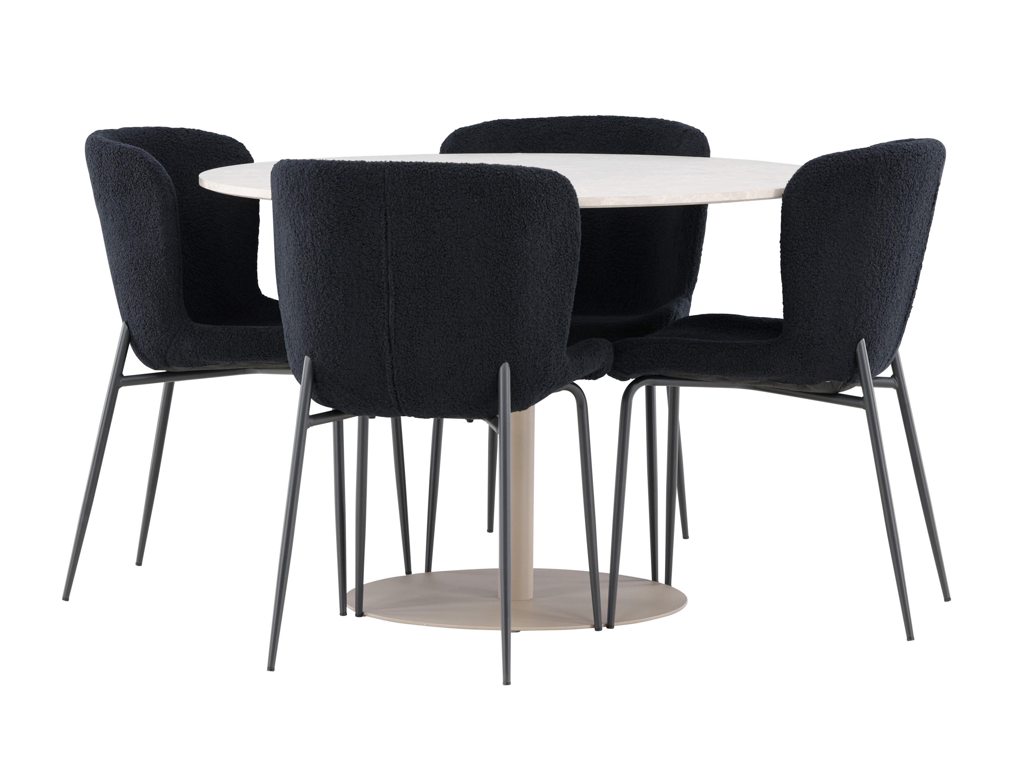 Jedilniški komplet Dallas 4863 (Črna)