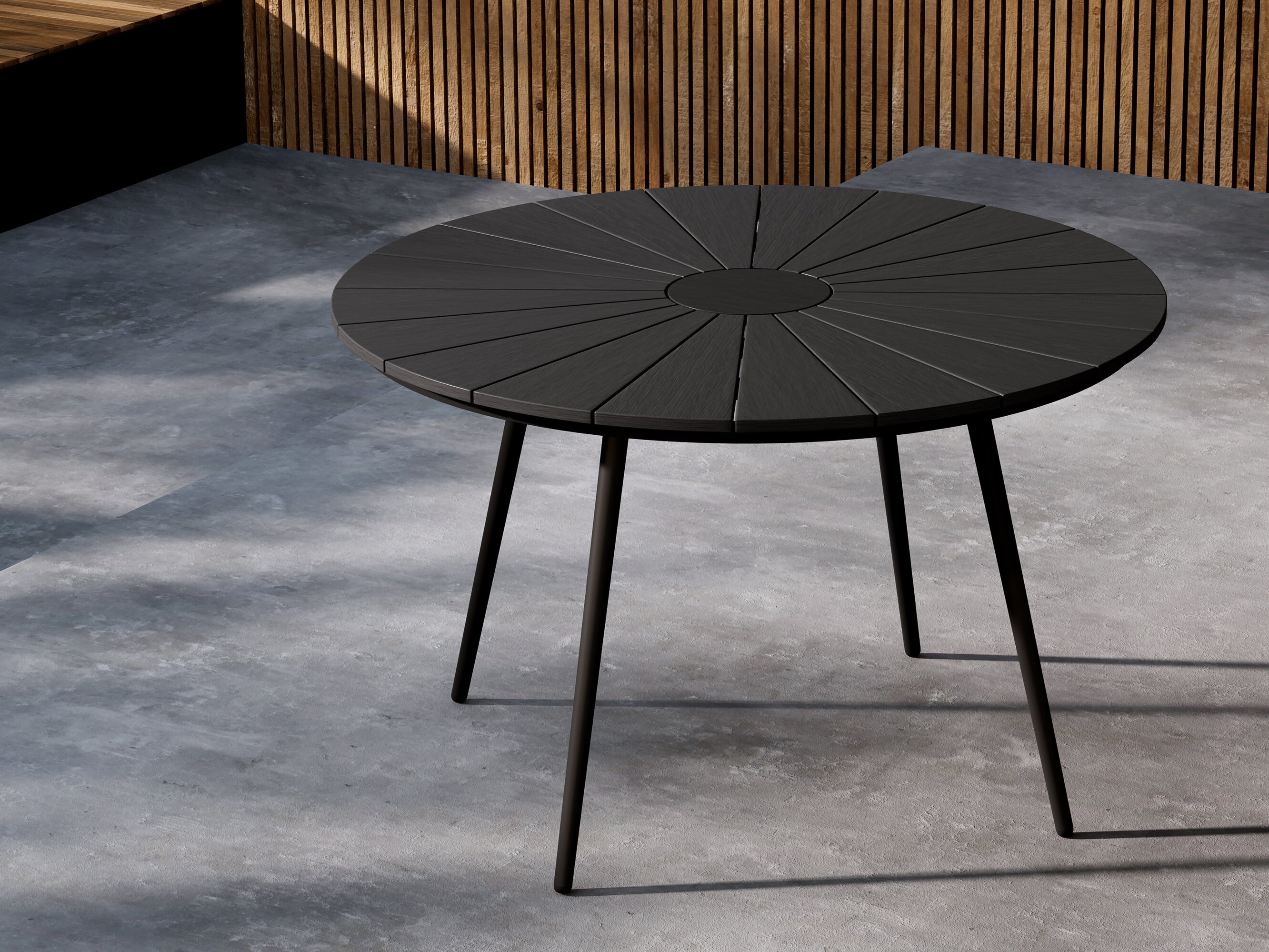 Vrtna miza Dallas 4858 (Črna)