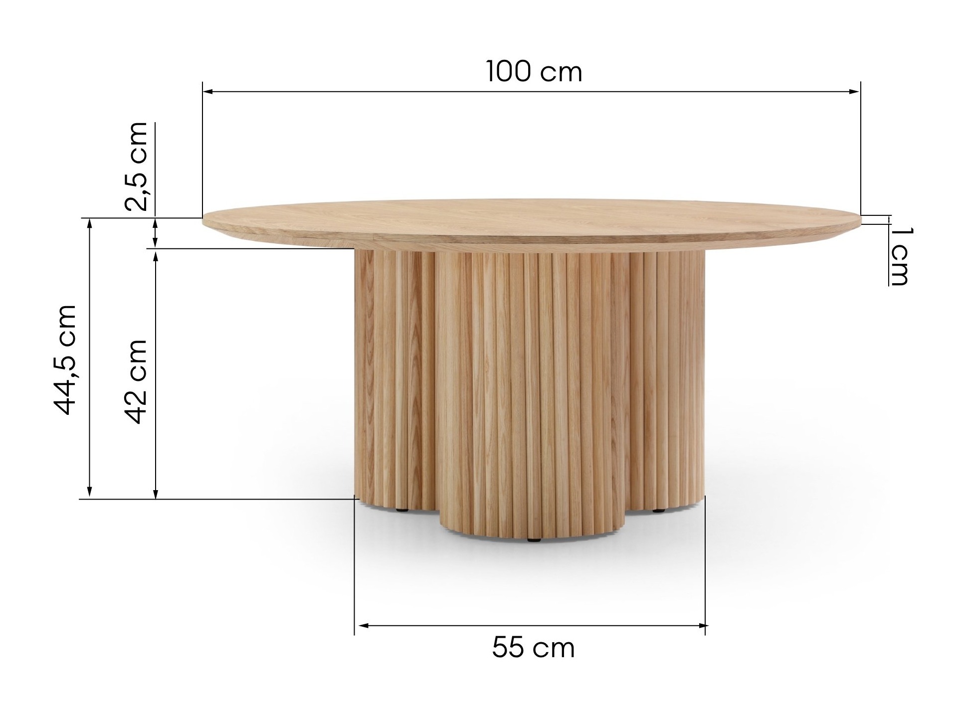 Klubska mizica Burleson 320