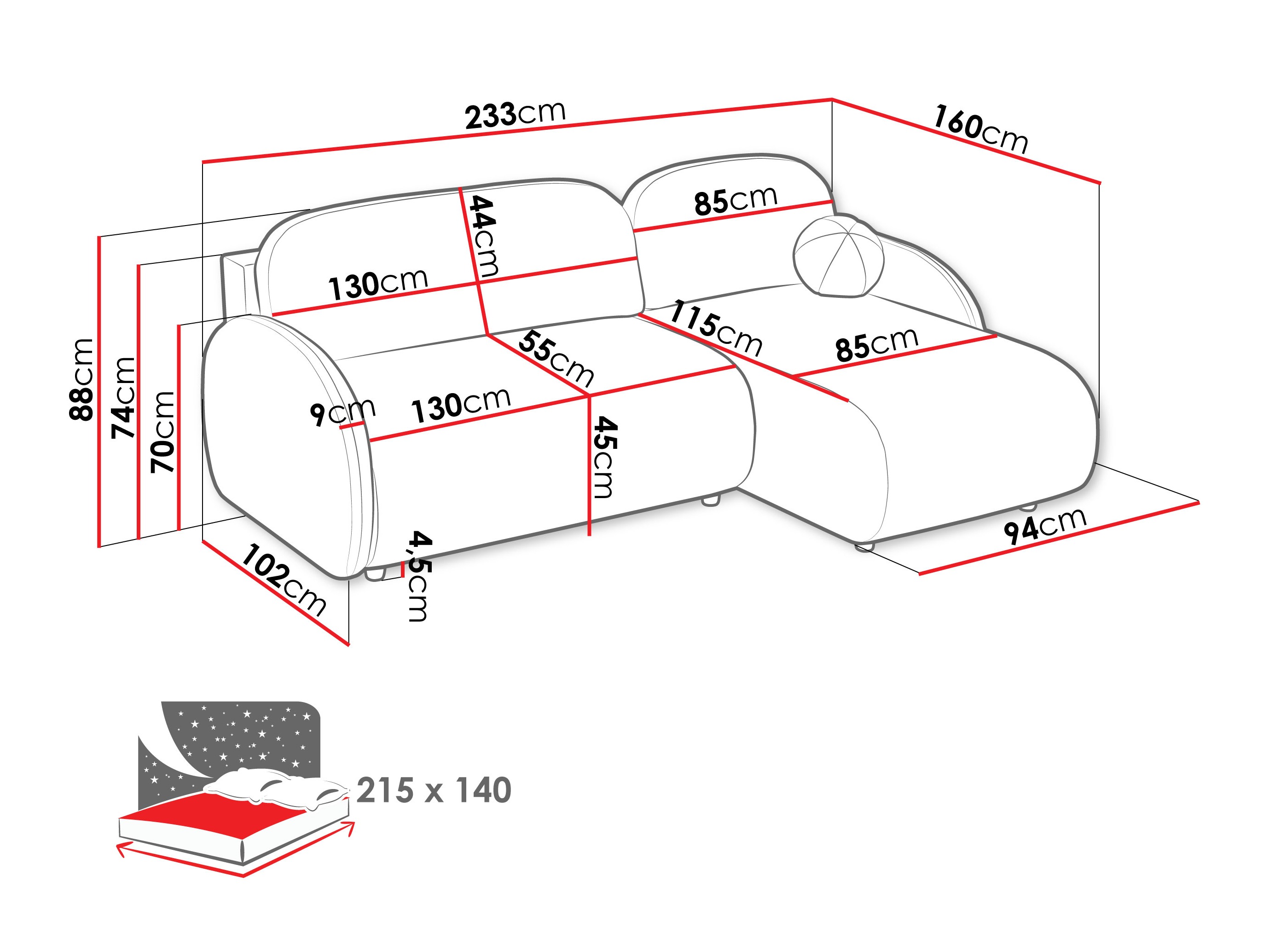 Kotna garnitura Columbus 249 (Sereno 692)