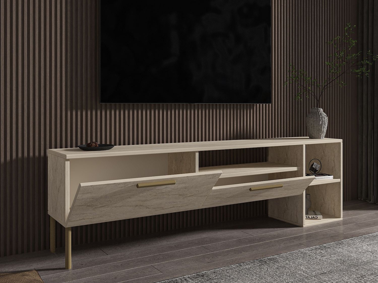 TV-omarica Kailua 2579 (Svetla Travertine)