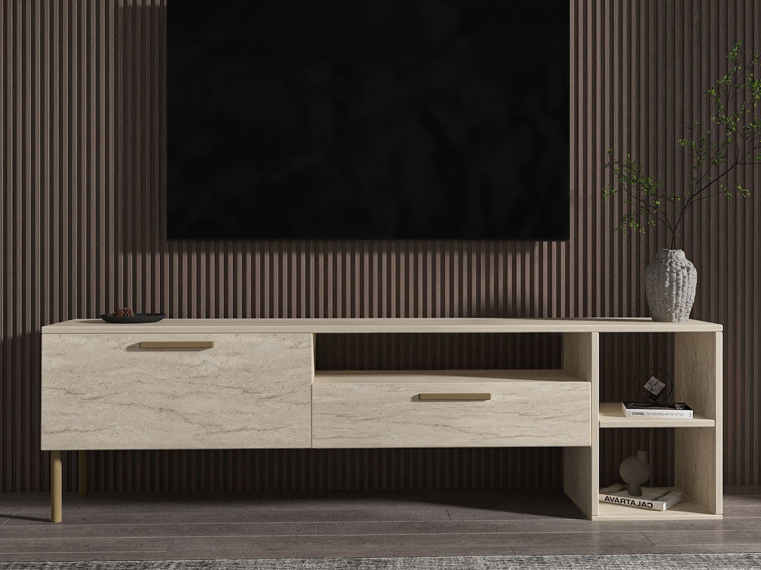 TV-omarica Kailua 2579 (Svetla Travertine)