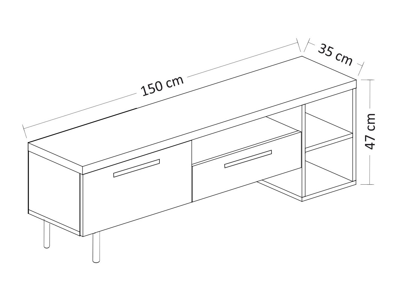 TV-omarica Kailua 2579 (Svetla Travertine)