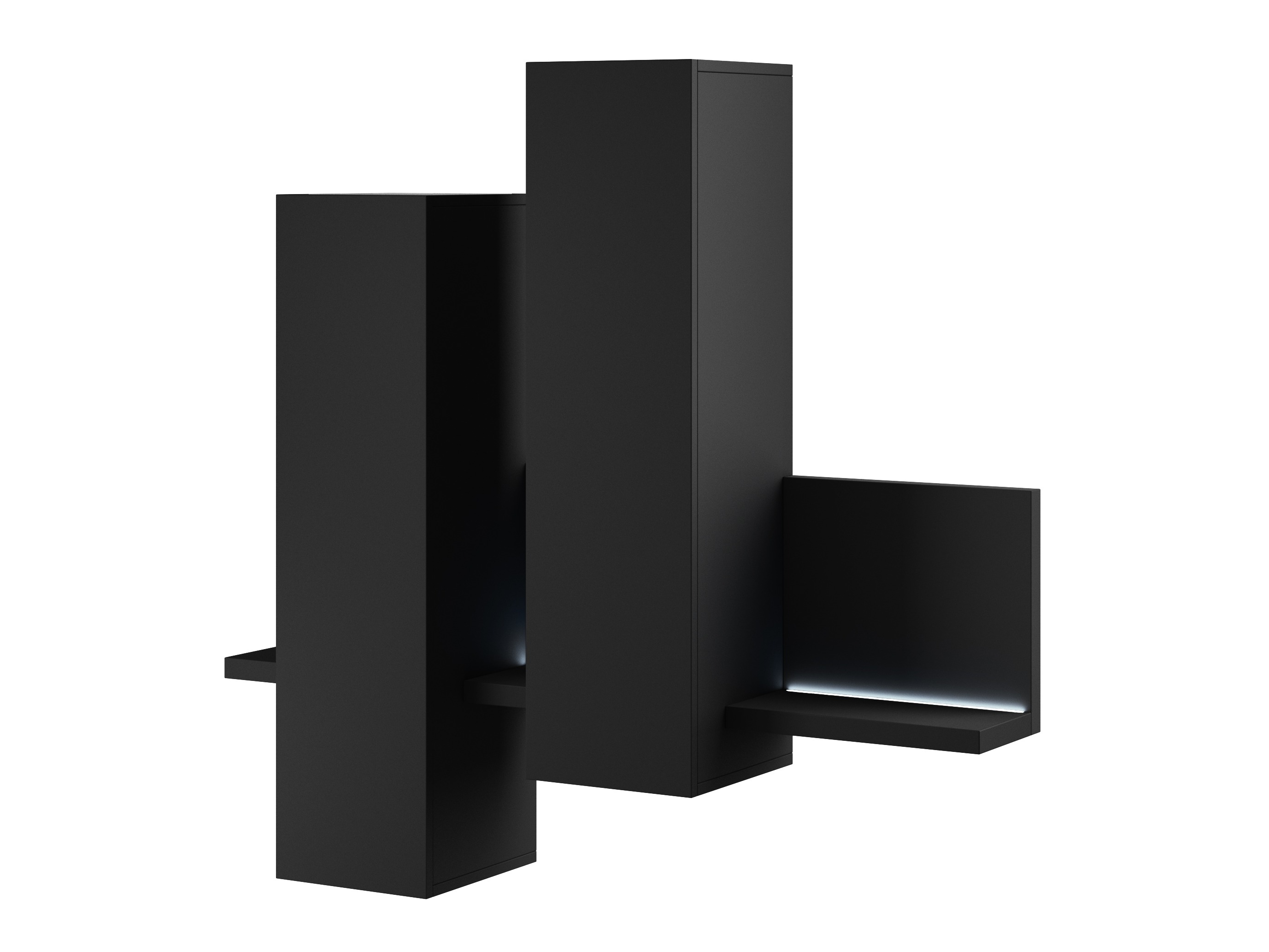 Stenska omarica Lutiva 101 (Mat črna)