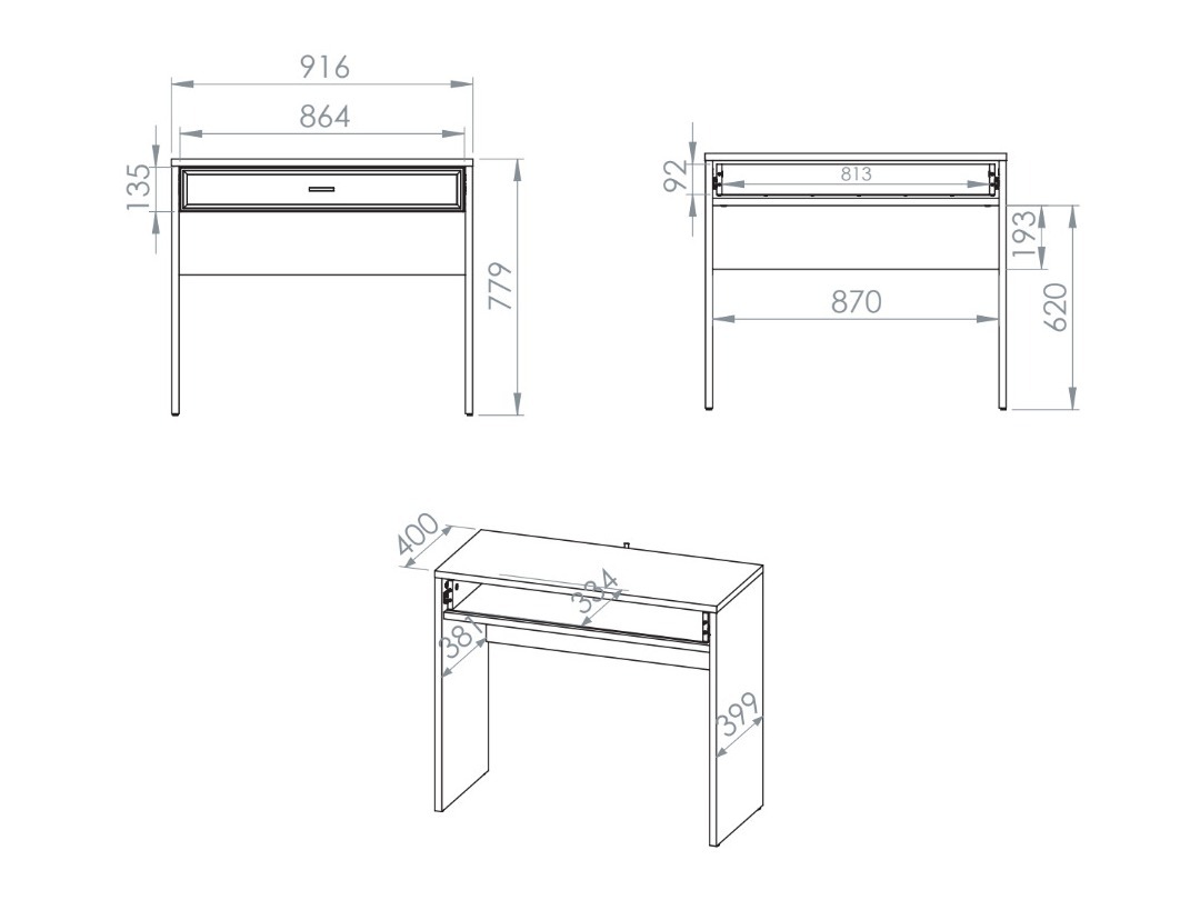 Toaletna mizica Avibale 105