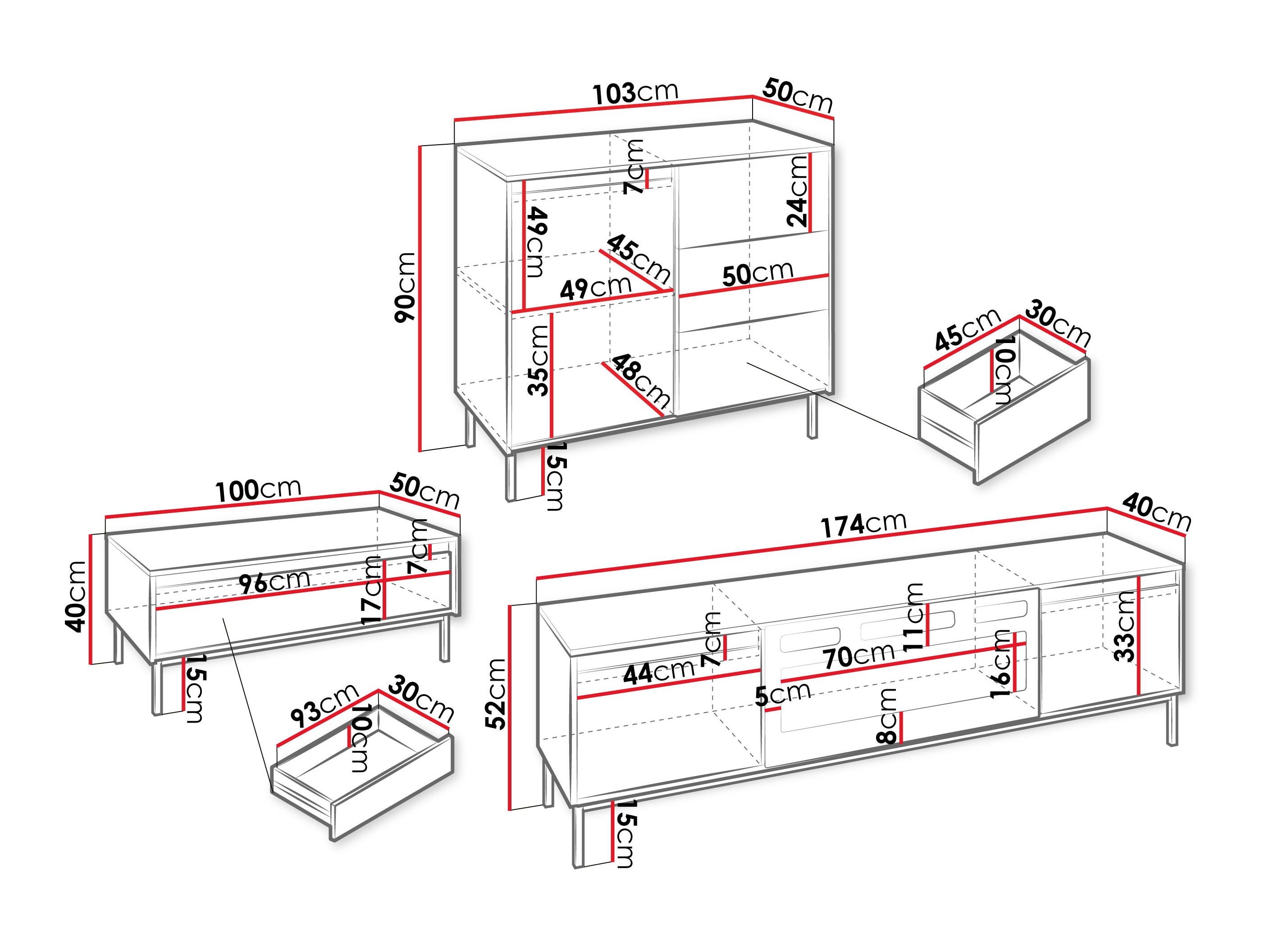 Dnevni prostor Comfivo Delruva 110 (Kašmir)