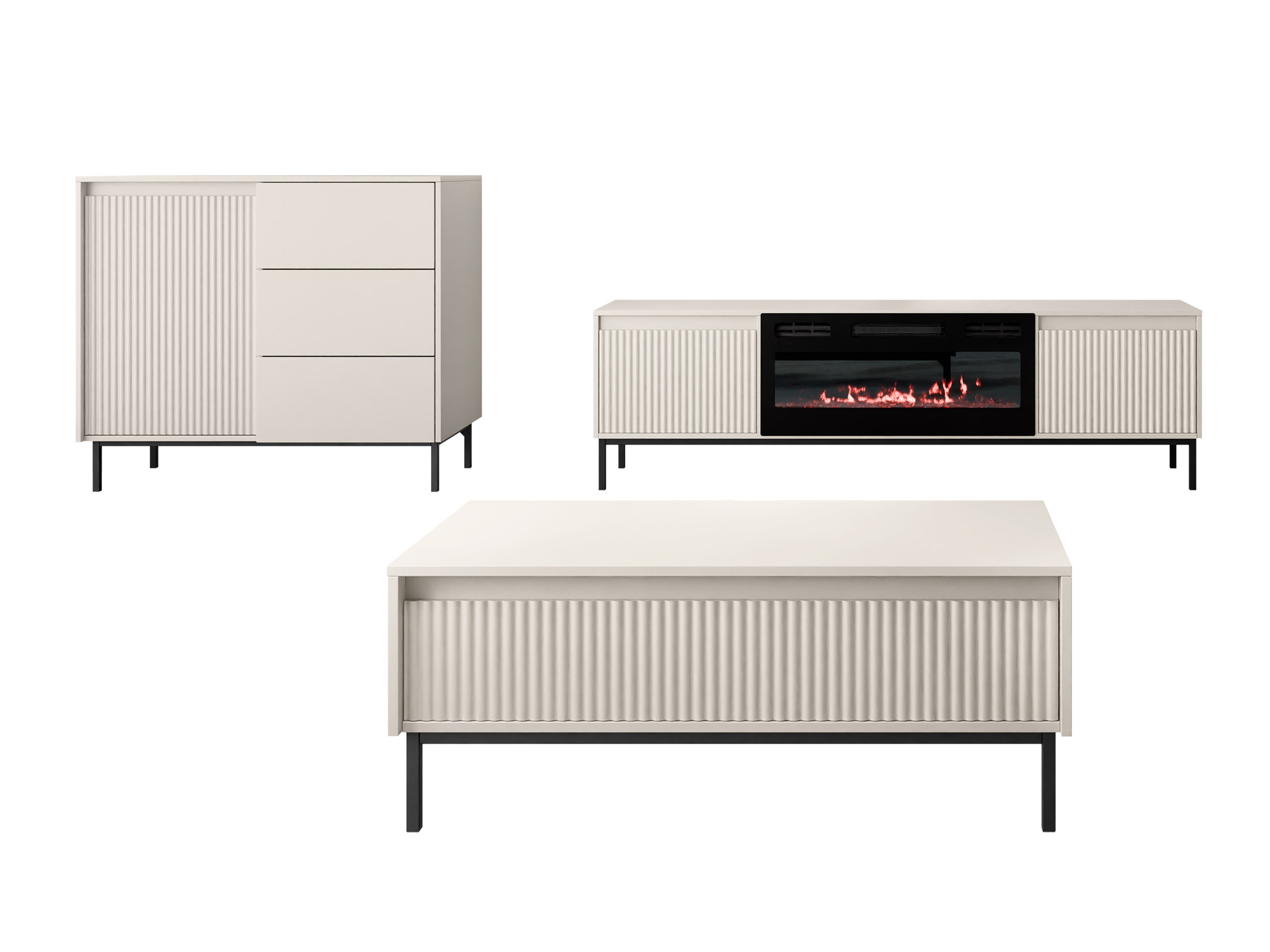 Komplet za dnevno sobo Comfivo Delruva 110 (Kašmir)