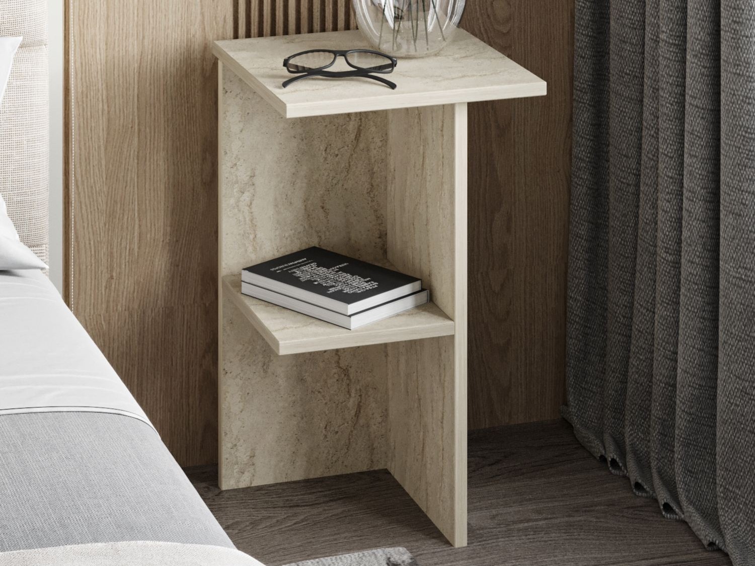 Nočna omarica Kailua 2580 (Svetla Travertine)