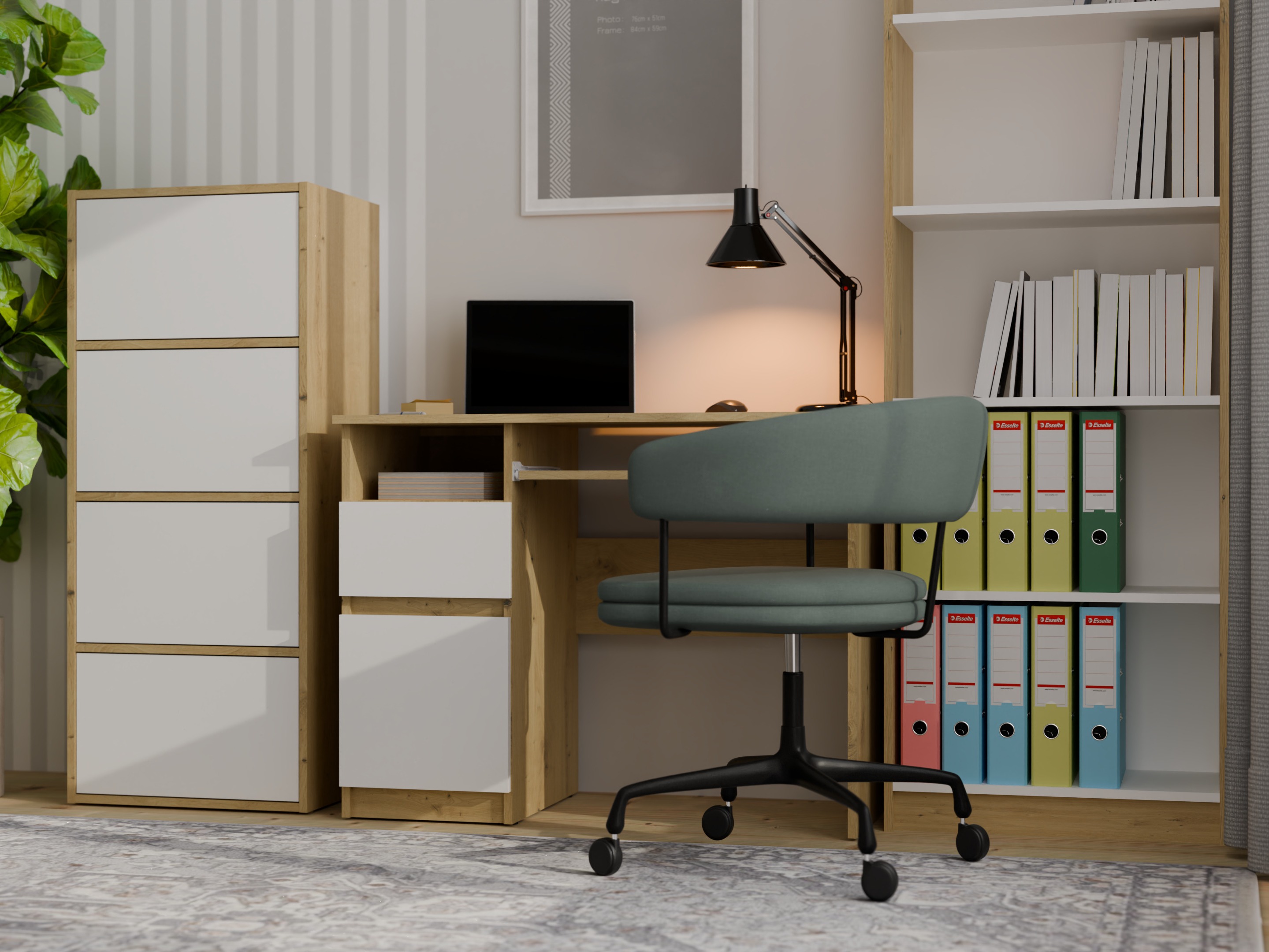 Omarica Mandeville 298 (Bela + Artisan hrast)