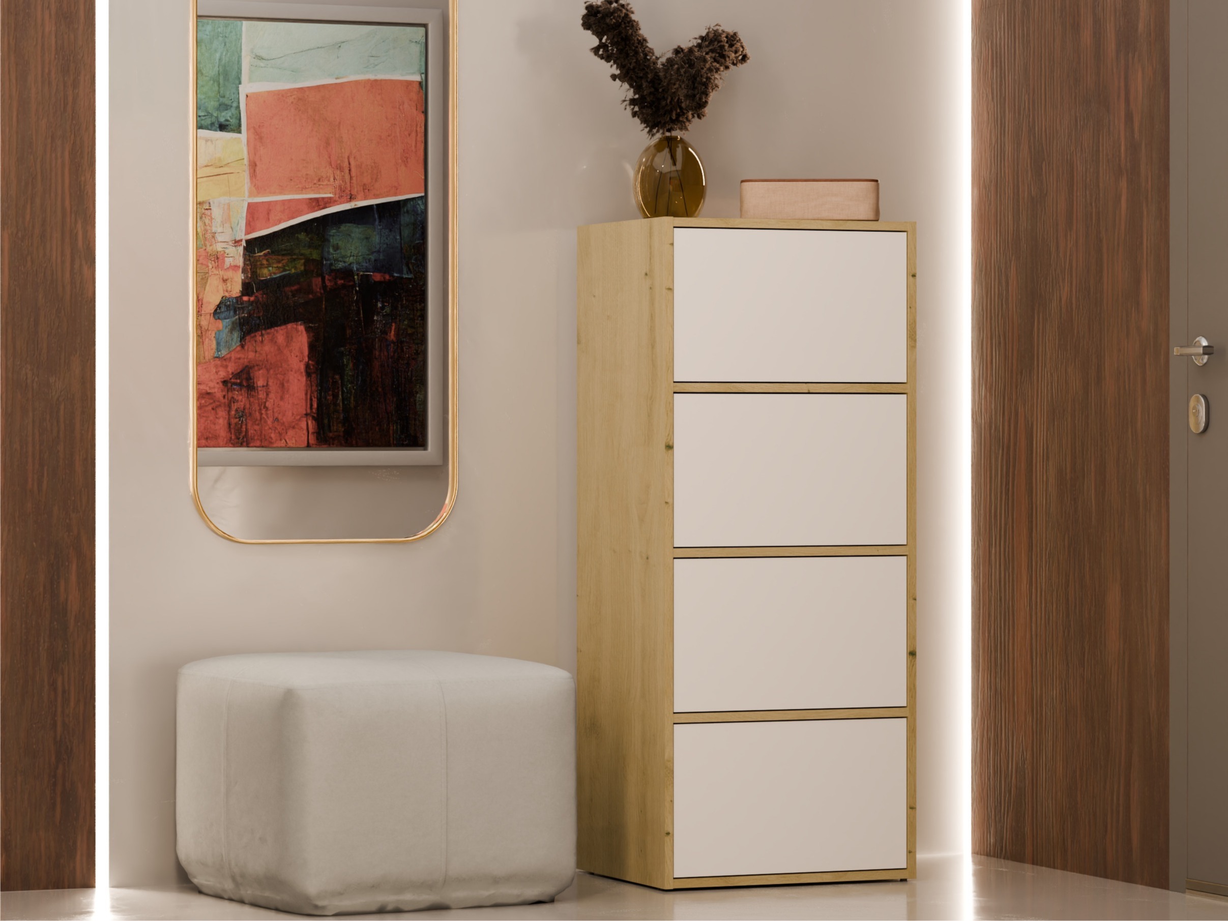 Omarica Mandeville 298 (Bela + Artisan hrast)