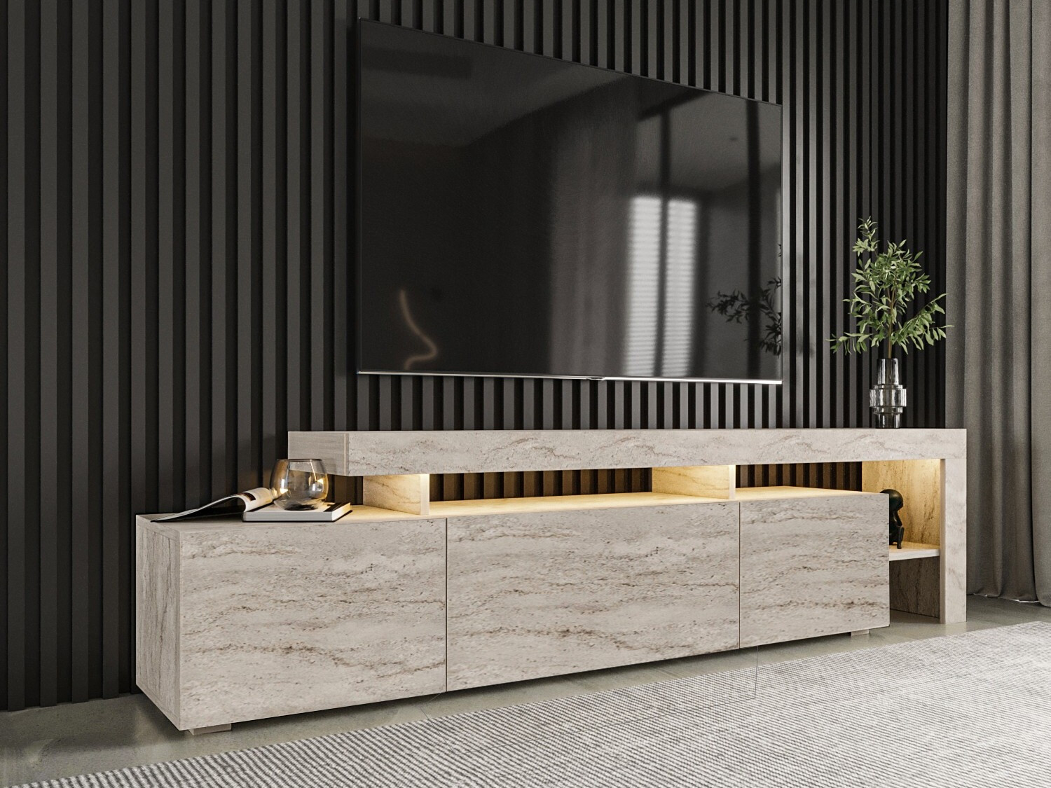 TV-omarica Kailua 292 (Svetel travertin)