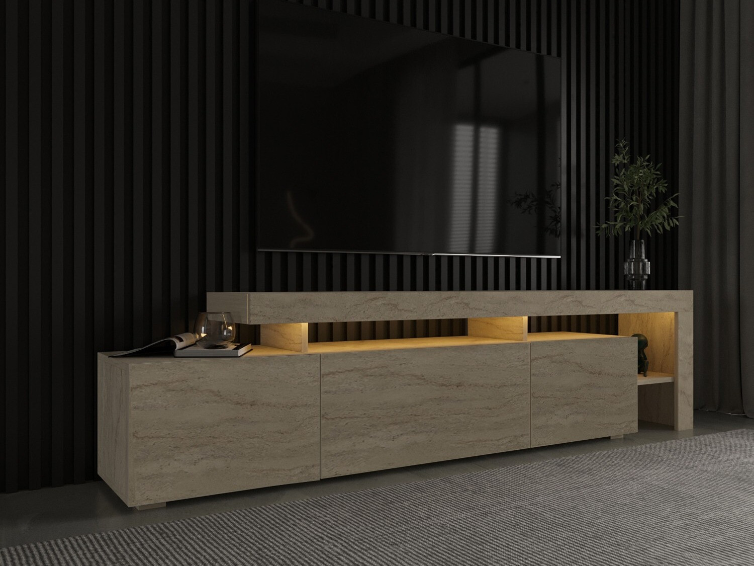 TV-omarica Kailua 292 (Svetel travertin)