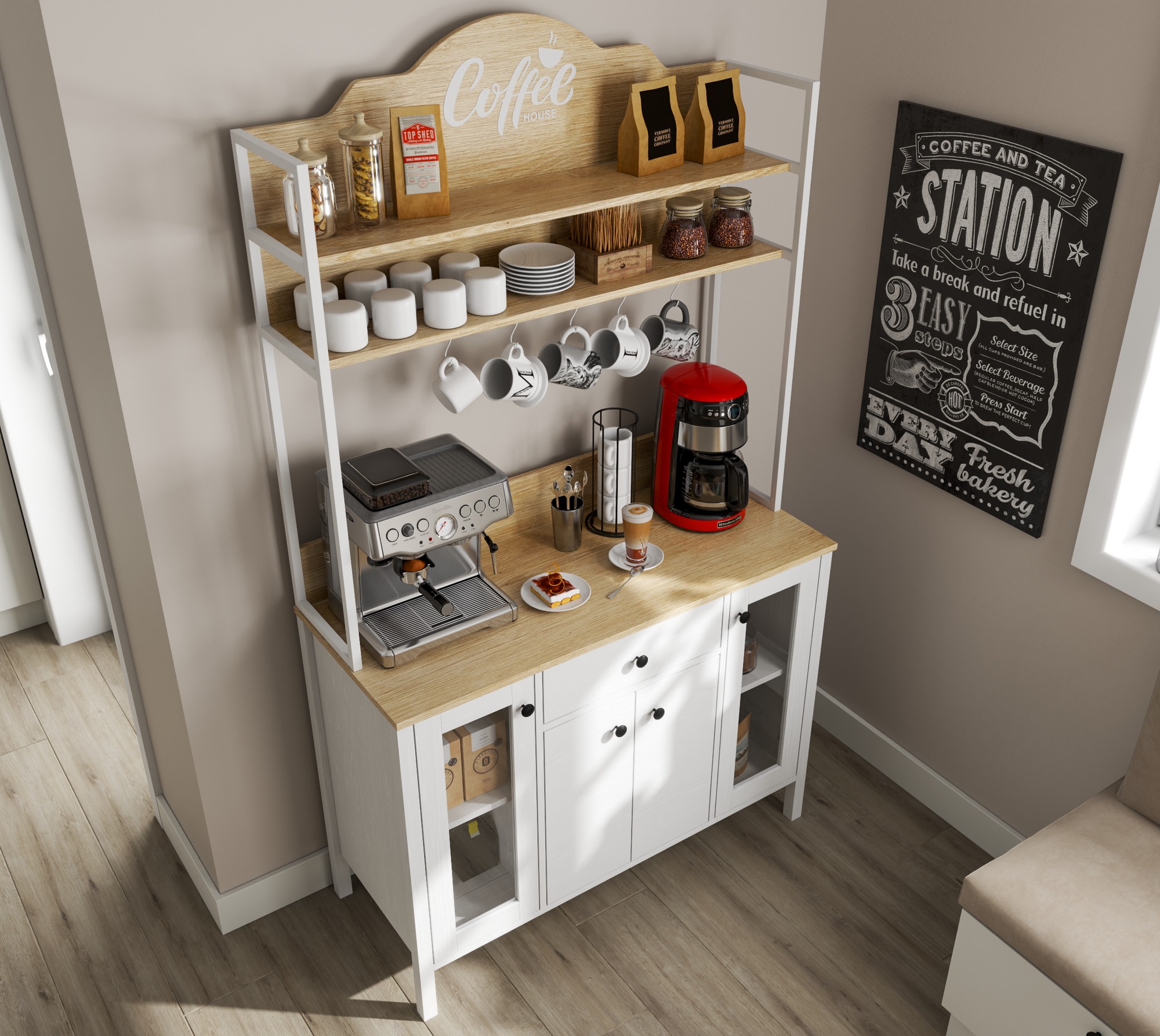 Večnamensko pohištvo Ophfela 148 (Bela)