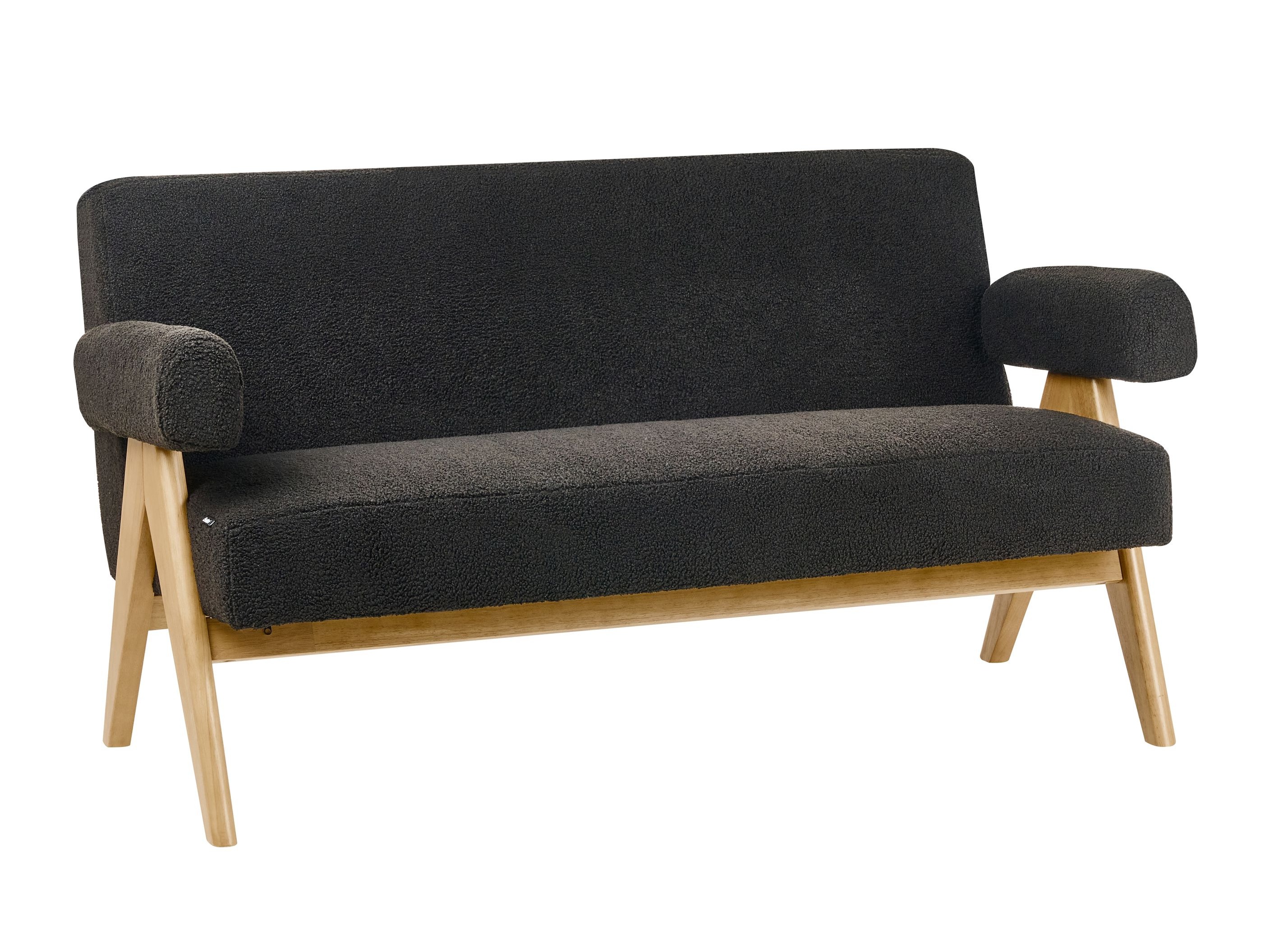 Klop z oblazinjenjem Berwyn 2713 (Črna + Svetel les)