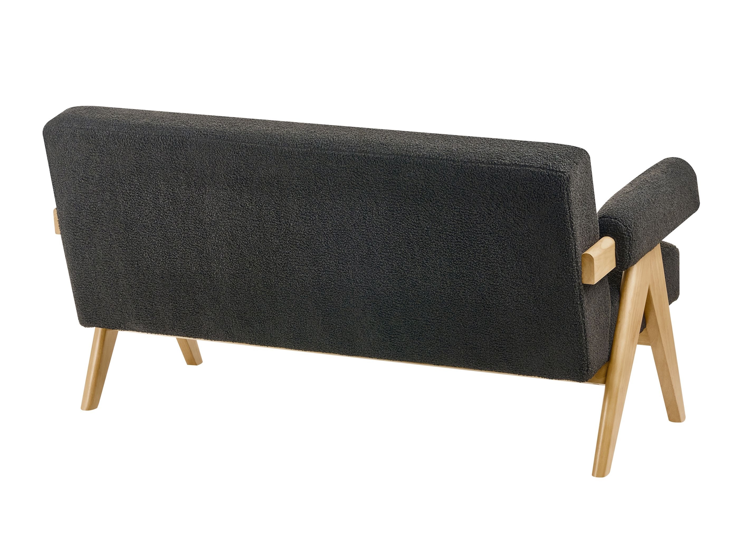 Klop z oblazinjenjem Berwyn 2713 (Črna + Svetel les)