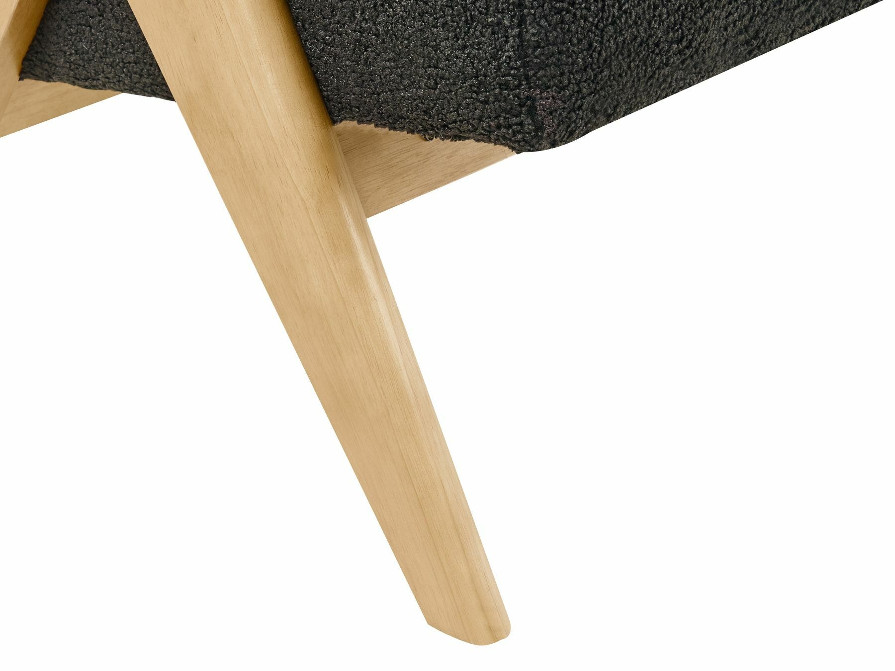 Klop z oblazinjenjem Berwyn 2713 (Črna + Svetel les)