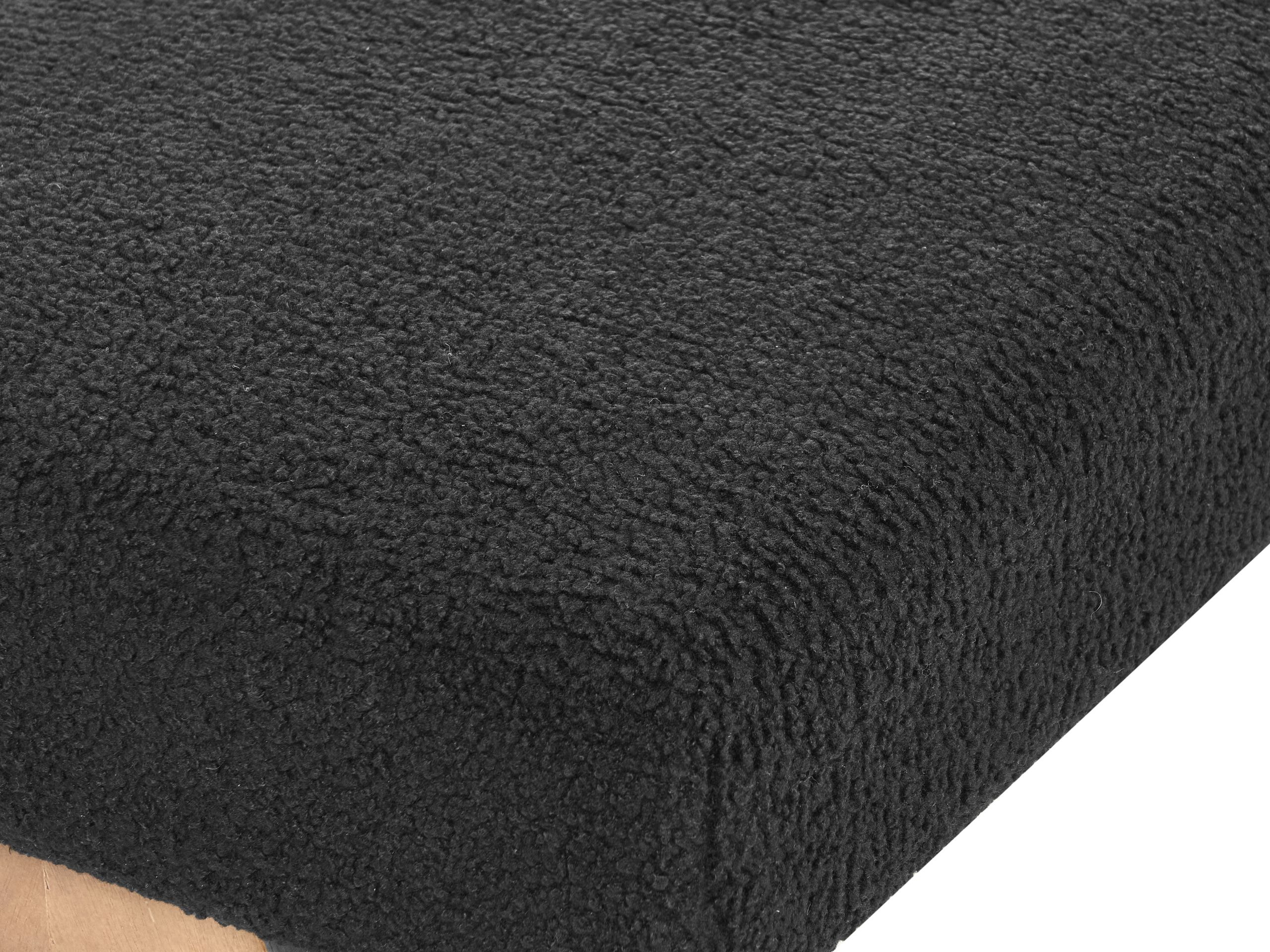 Klop z oblazinjenjem Berwyn 2714 (Črna + Svetel les)