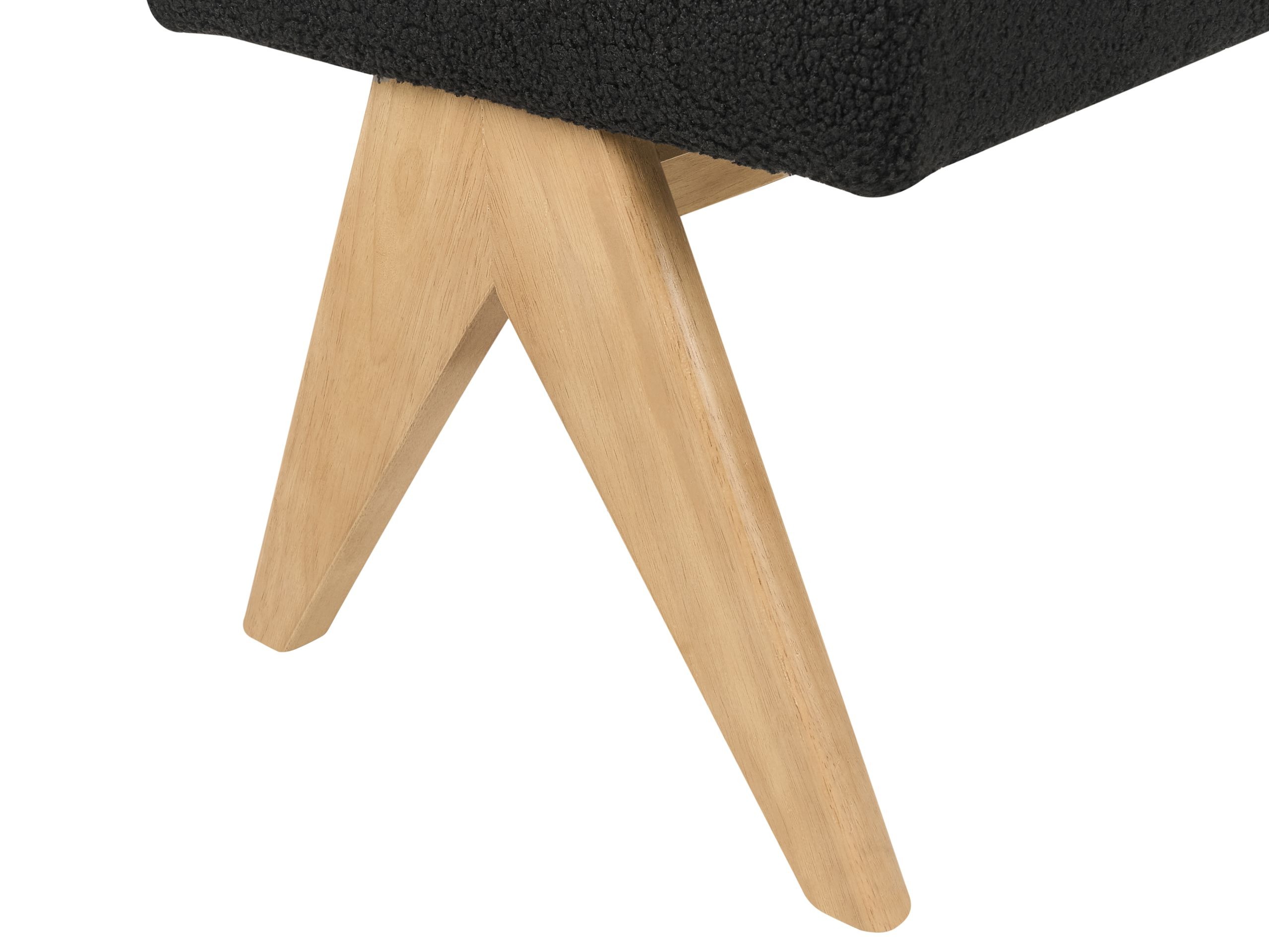 Klop z oblazinjenjem Berwyn 2714 (Črna + Svetel les)